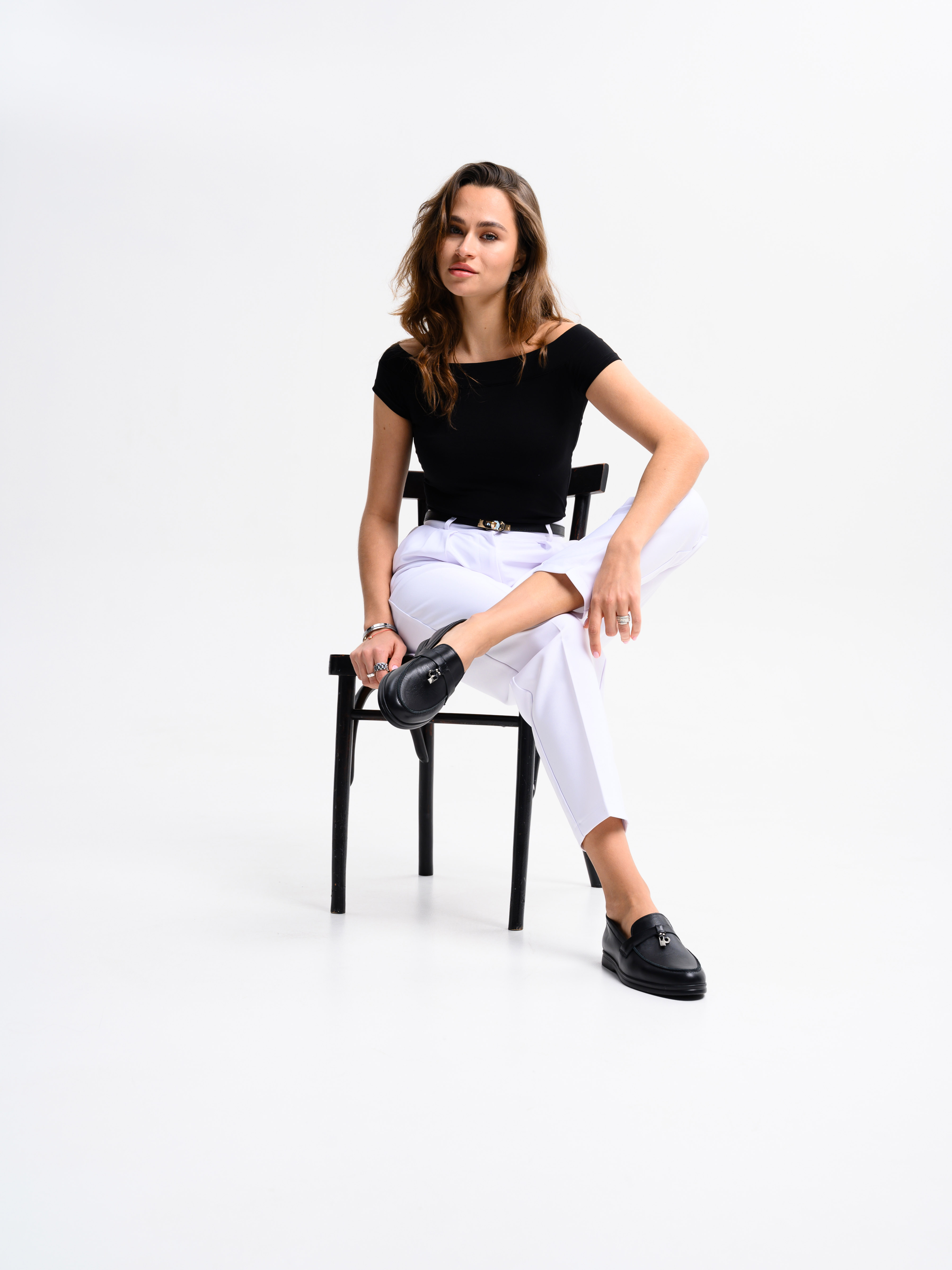 картинка Лоферы  ED'ART 170.2614'bl. Черный от интернет магазина