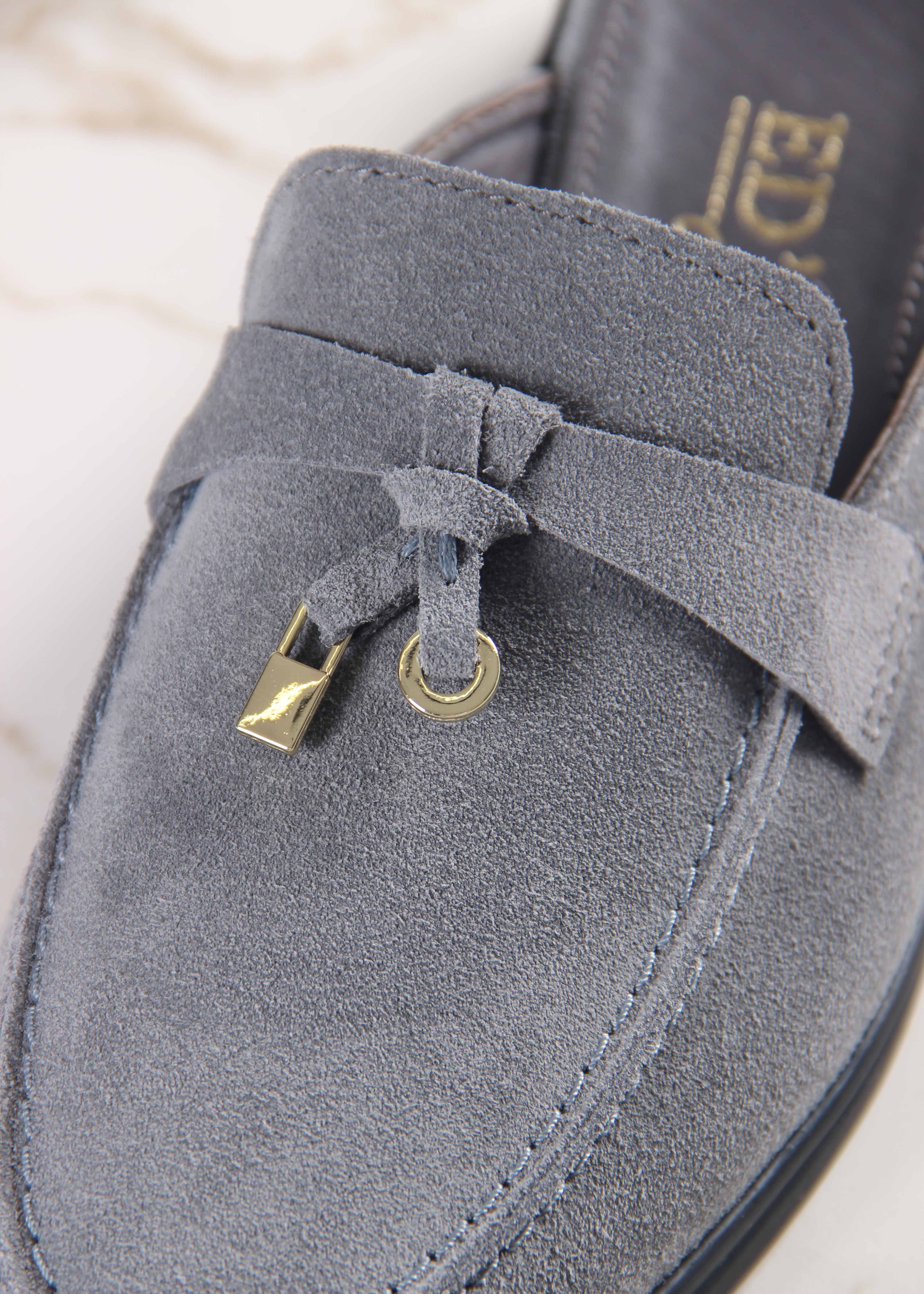 картинка Мюли ED'ART 1070.2614'bl. серый замша от интернет магазина