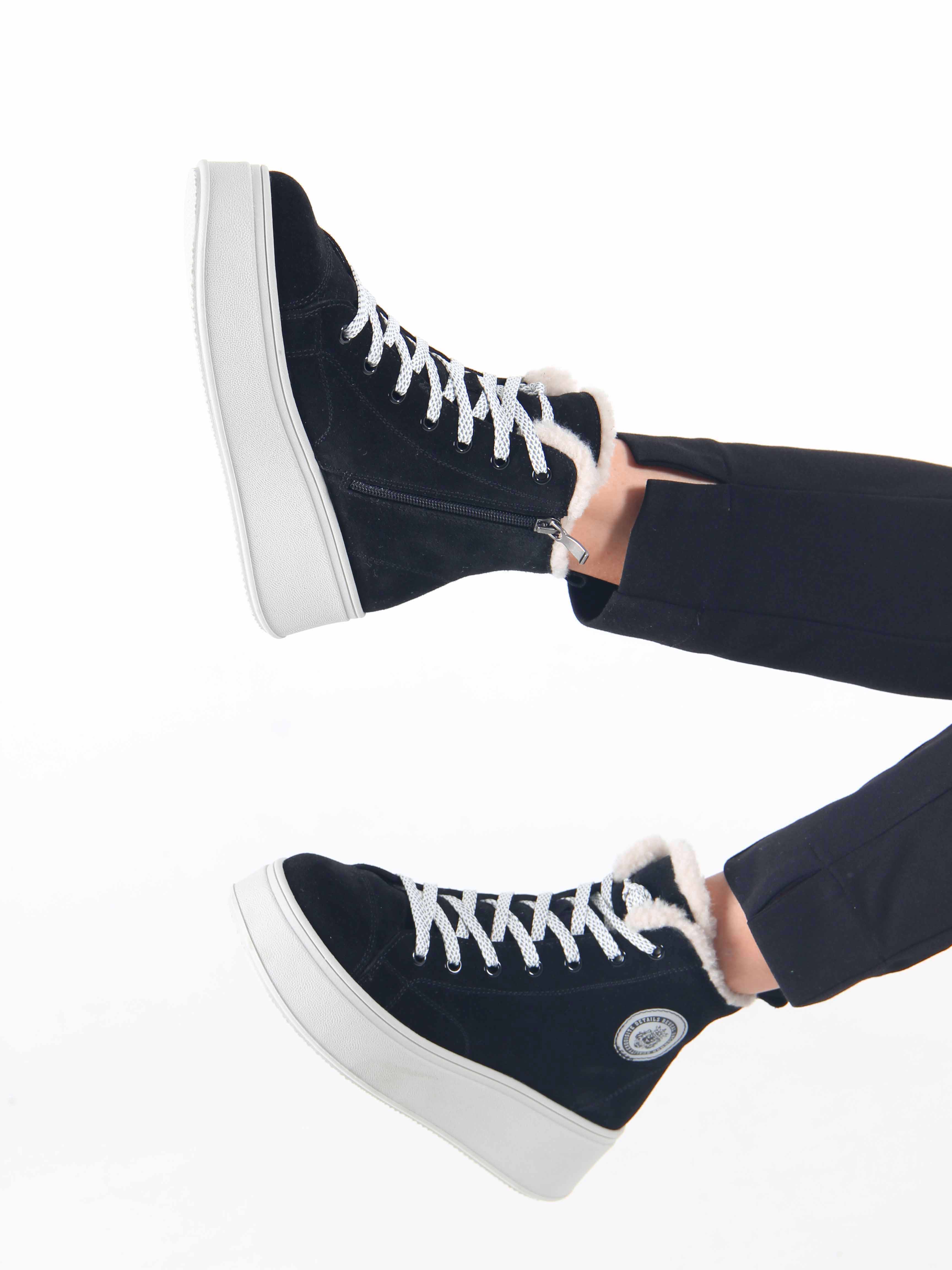 картинка Ботинки ED'ART 217.ALTA'gr. черный замша от интернет магазина