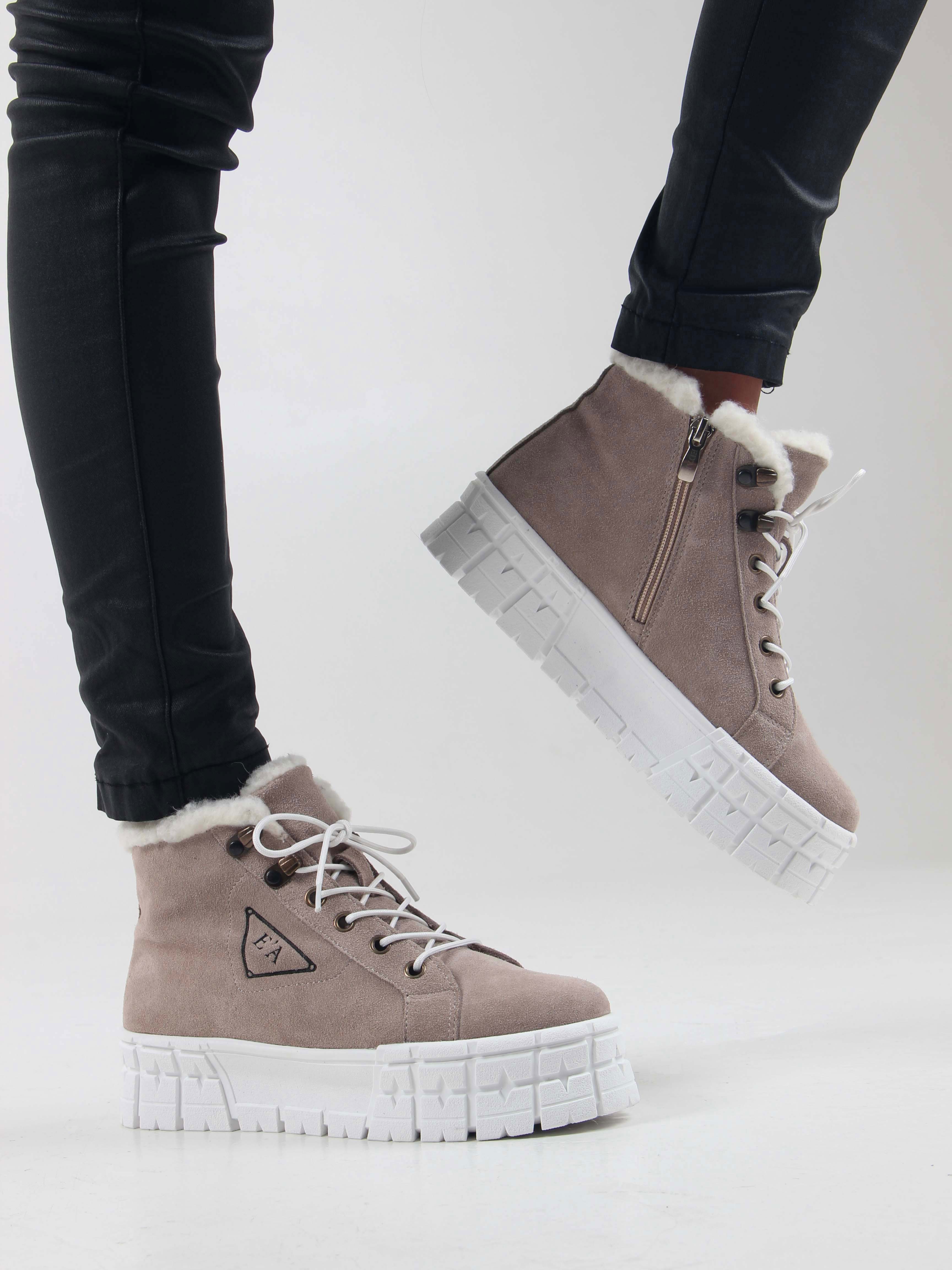 картинка Ботинки ED'ART 243.212131'w. каменный замша от интернет магазина