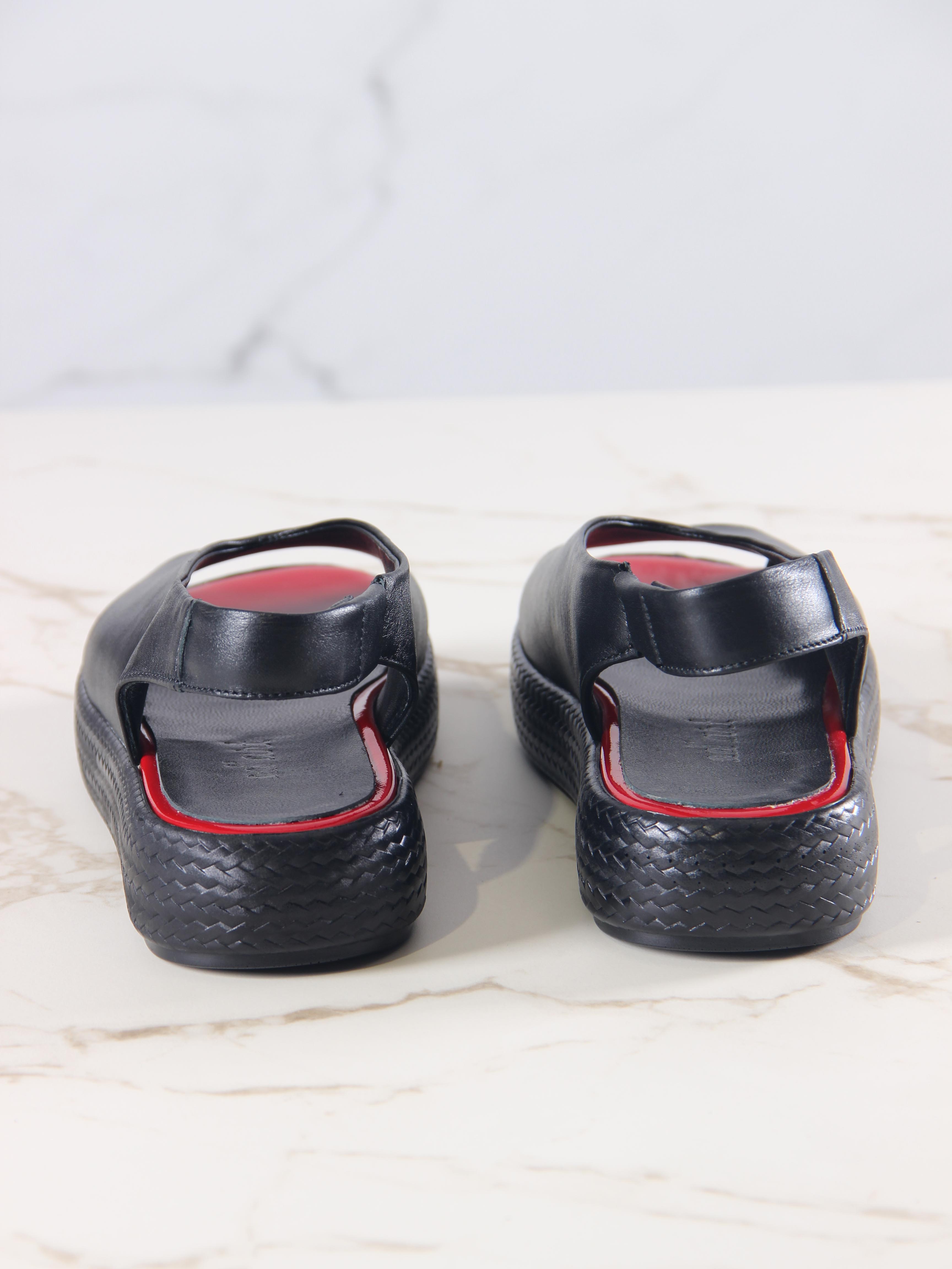 картинка Босоножки ED'ART 1019.2530'bl. красный+черный от интернет магазина