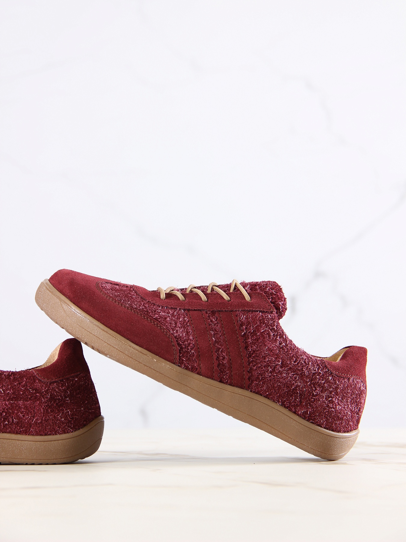 картинка Босоногие кеды ED'ART 184.nata'br.Бордовая замша+бордовый джангл от интернет магазина