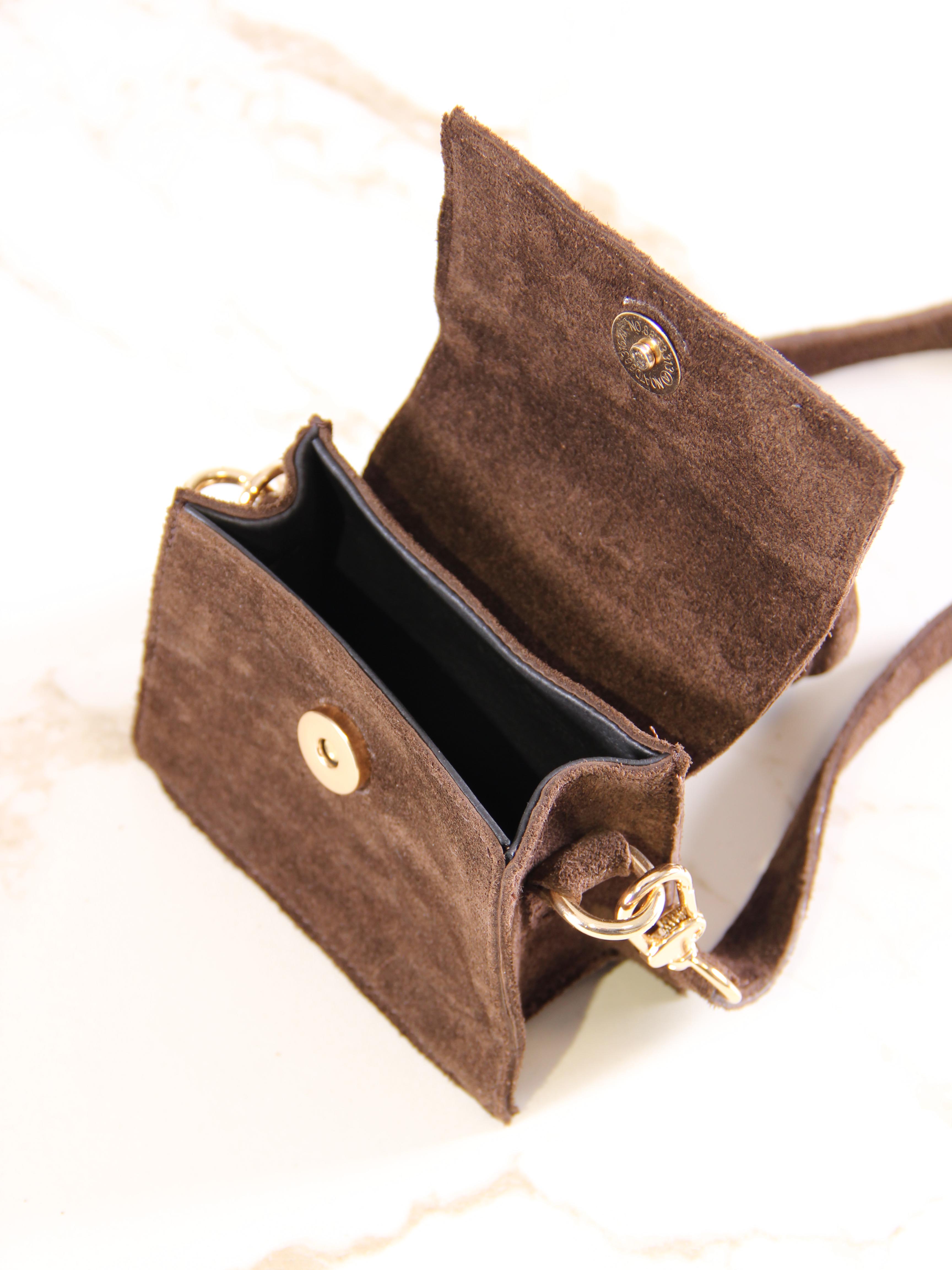 картинка Сумка ED`ART  J 01.Коричневая замша от интернет магазина