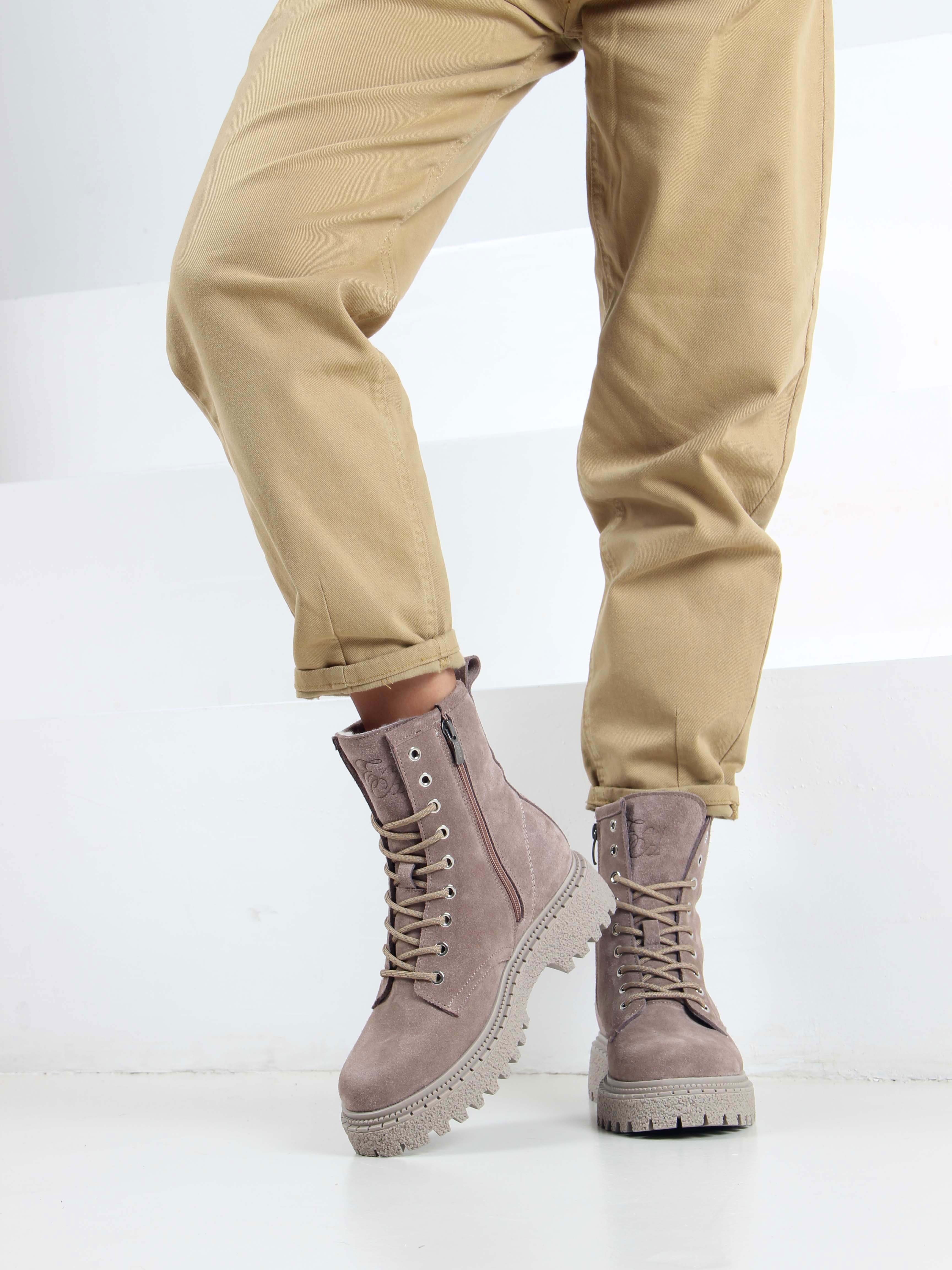 картинка Ботинки ED'ART 327.asteria.ka капучино замш от интернет магазина