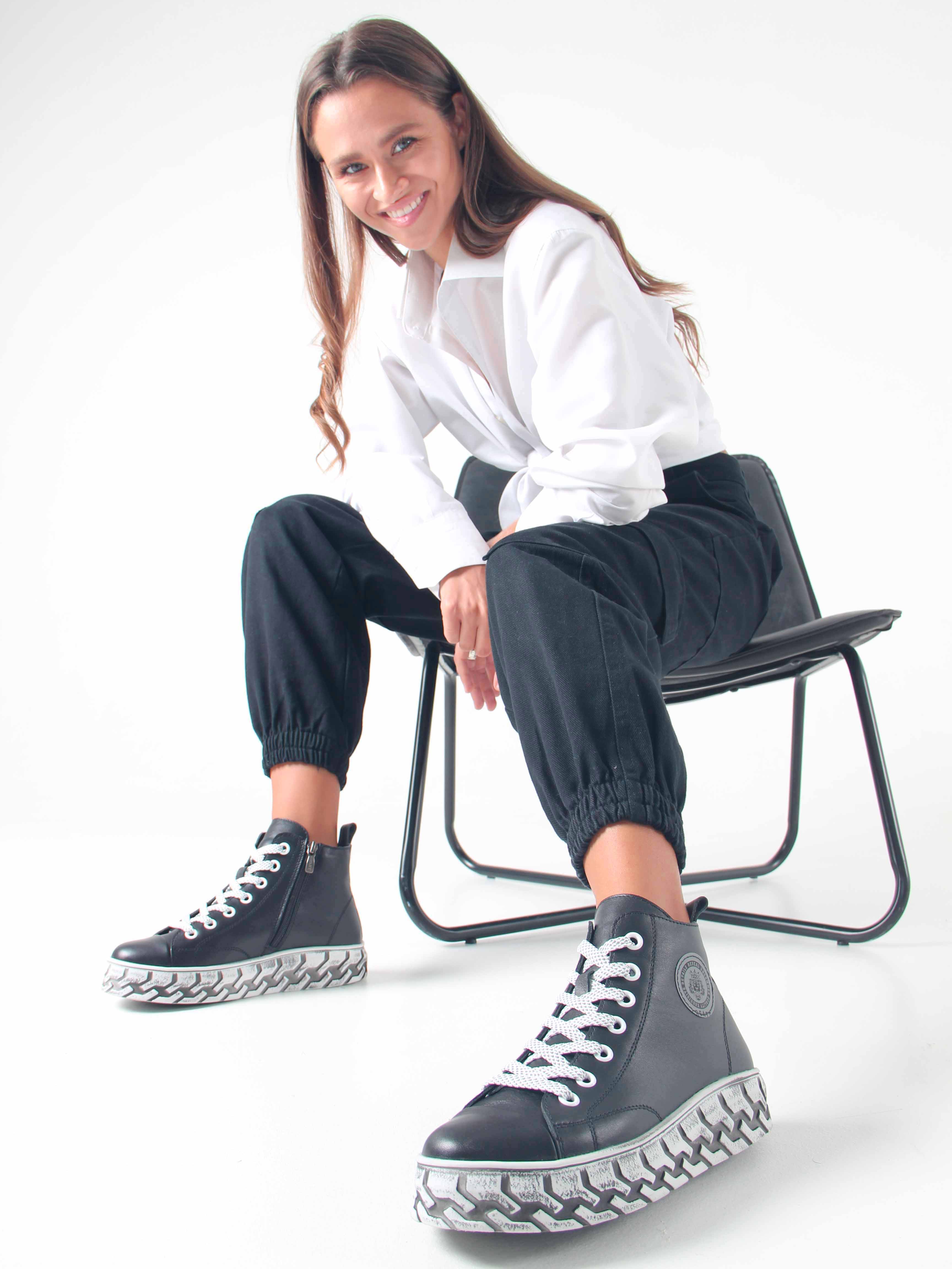 картинка Ботинки ED'ART 213.iceberg'w. black от интернет магазина