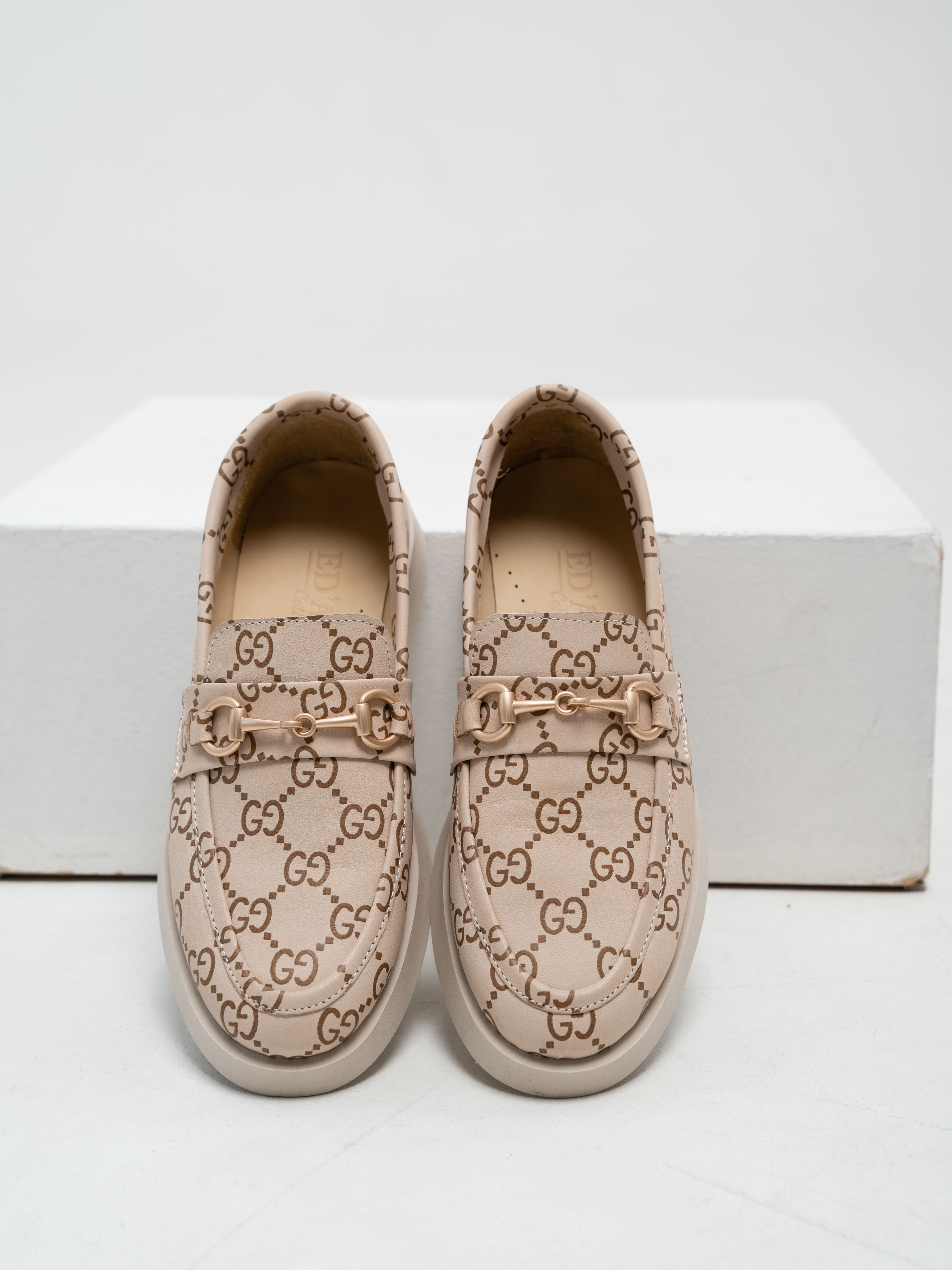 картинка Лоферы туфли ED'ART 172.1841'be. бежевый гуччи от интернет магазина