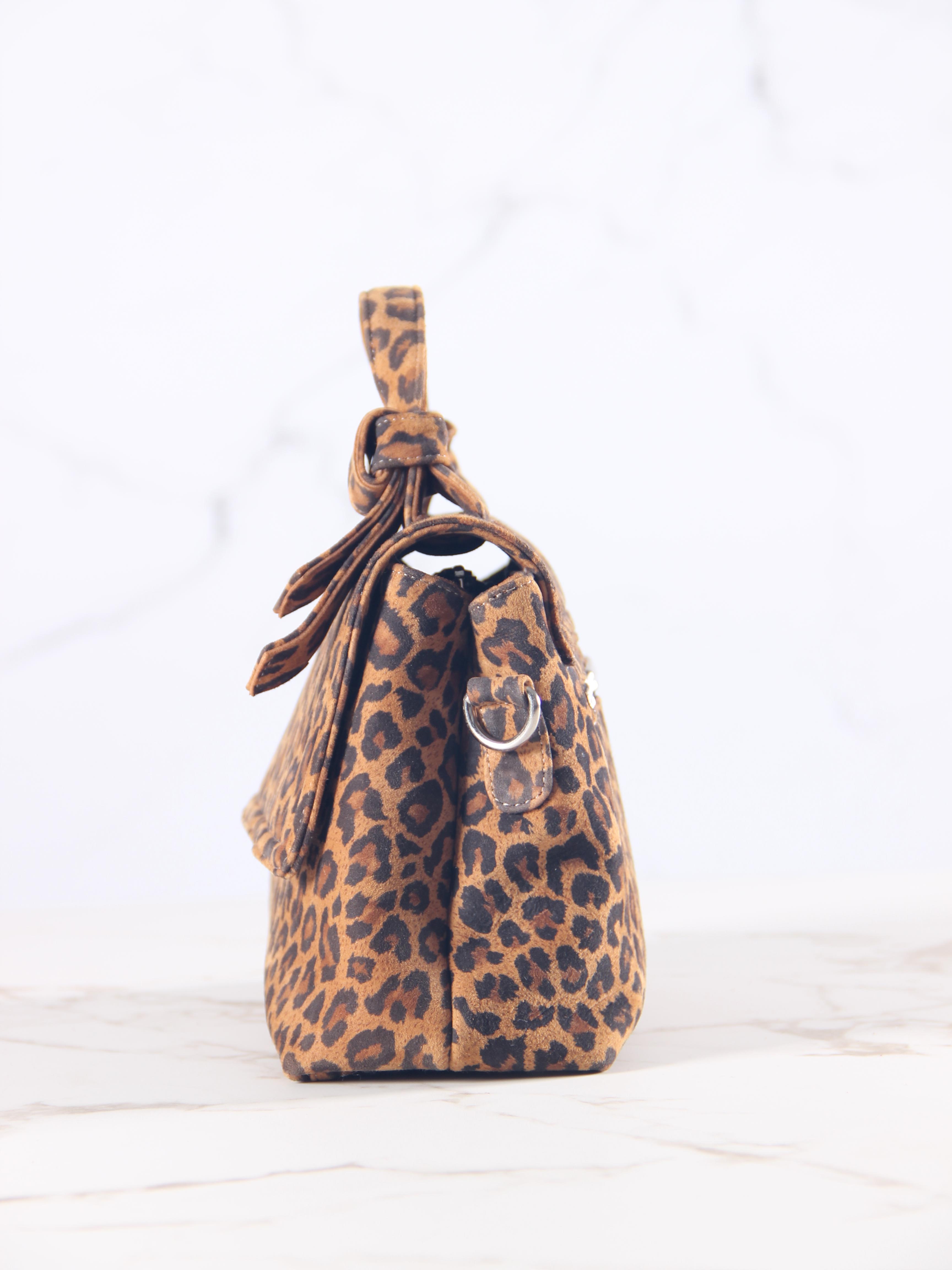 картинка Сумка-клатч ED'ART s06.коричневый леопард от интернет магазина