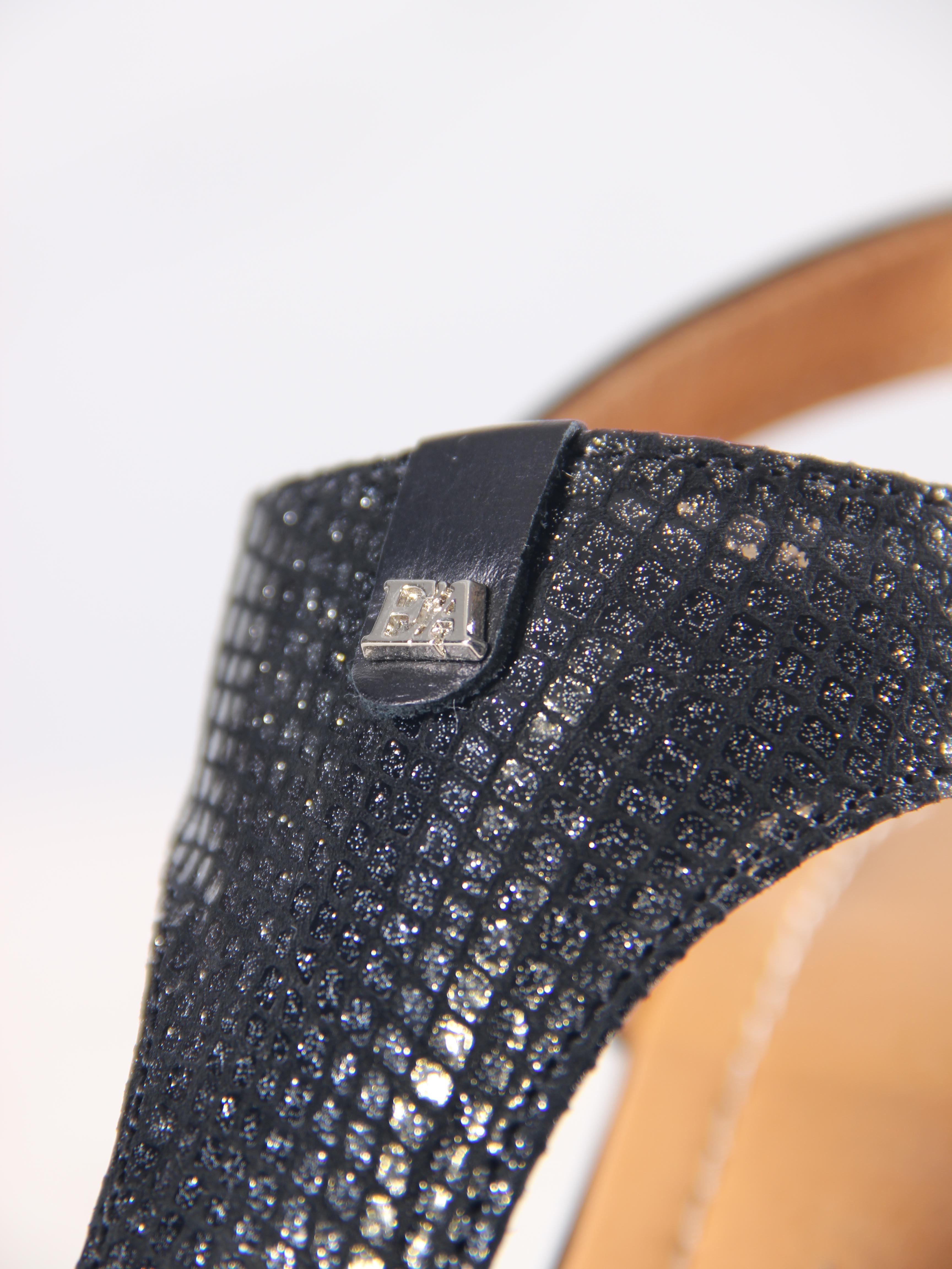 картинка Босоножки ED'ART 6001.624'bl. Черный энгерек от интернет магазина