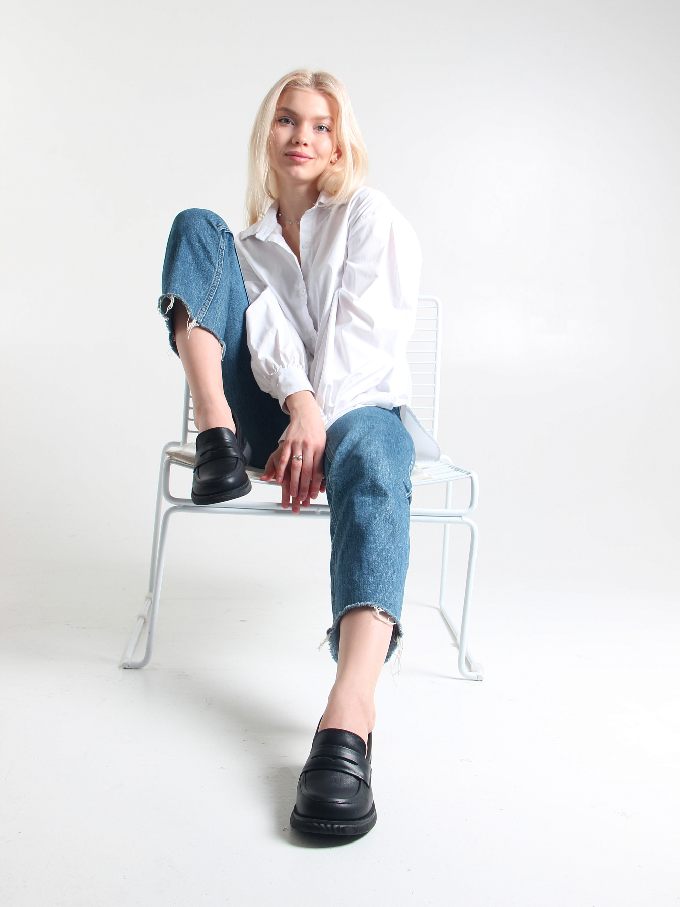 картинка Лоферы туфли ED'ART 175.патриция'bl. черный от интернет магазина