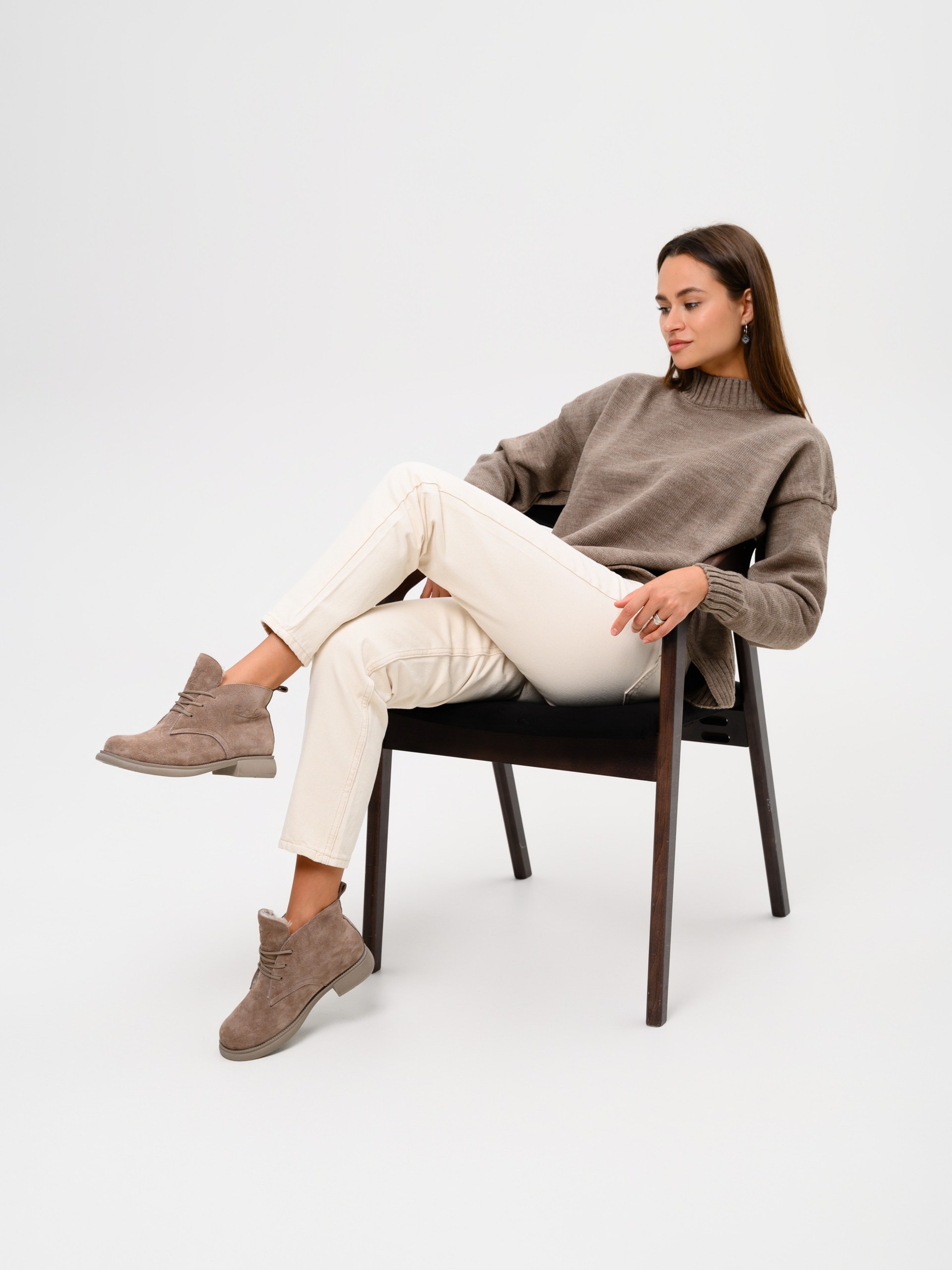 картинка Ботинки ED'ART 308.патриция'ka. Капучино замша от интернет магазина