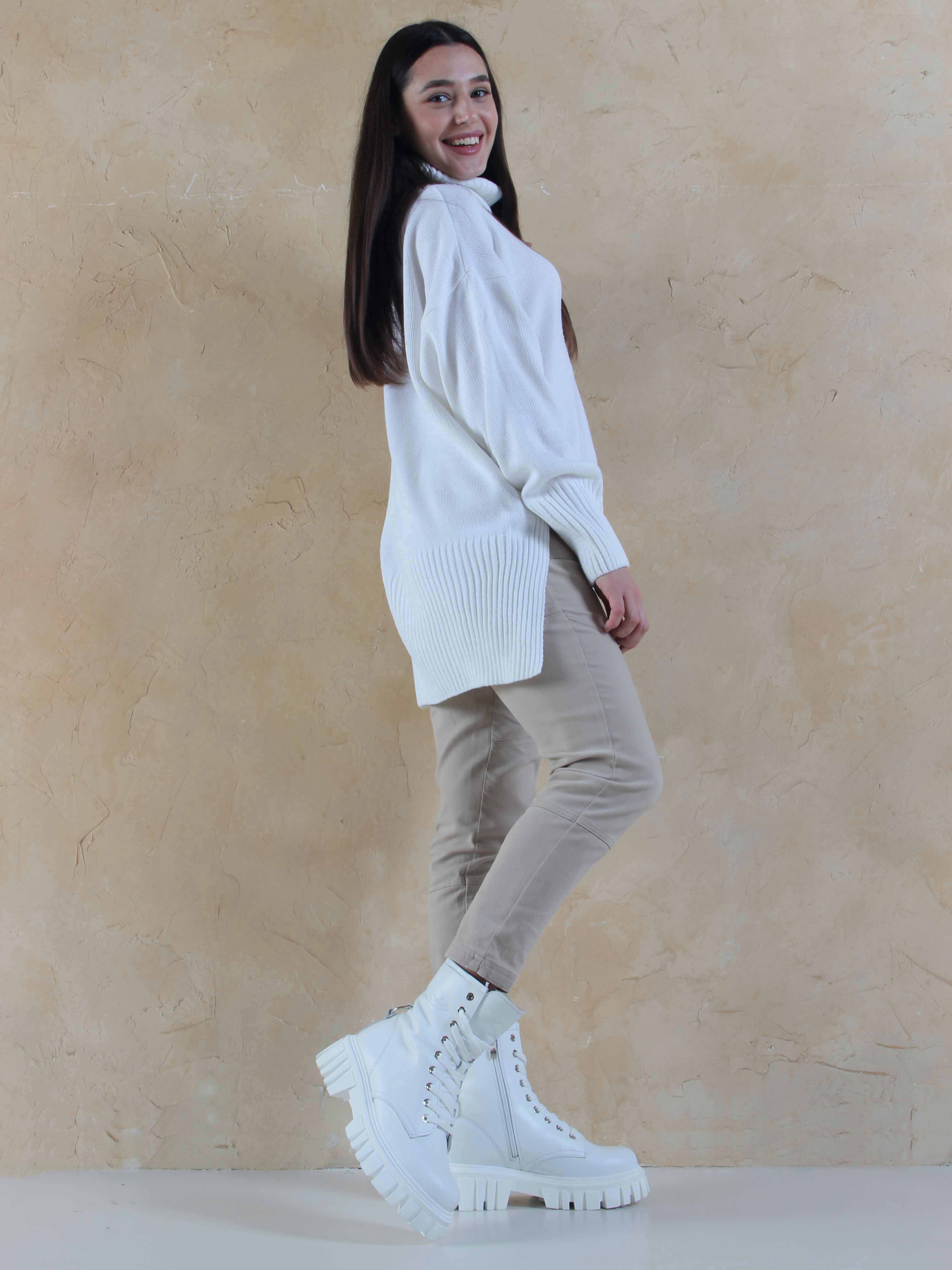 картинка Ботинки ED'ART 329.21153'w. белые от интернет магазина