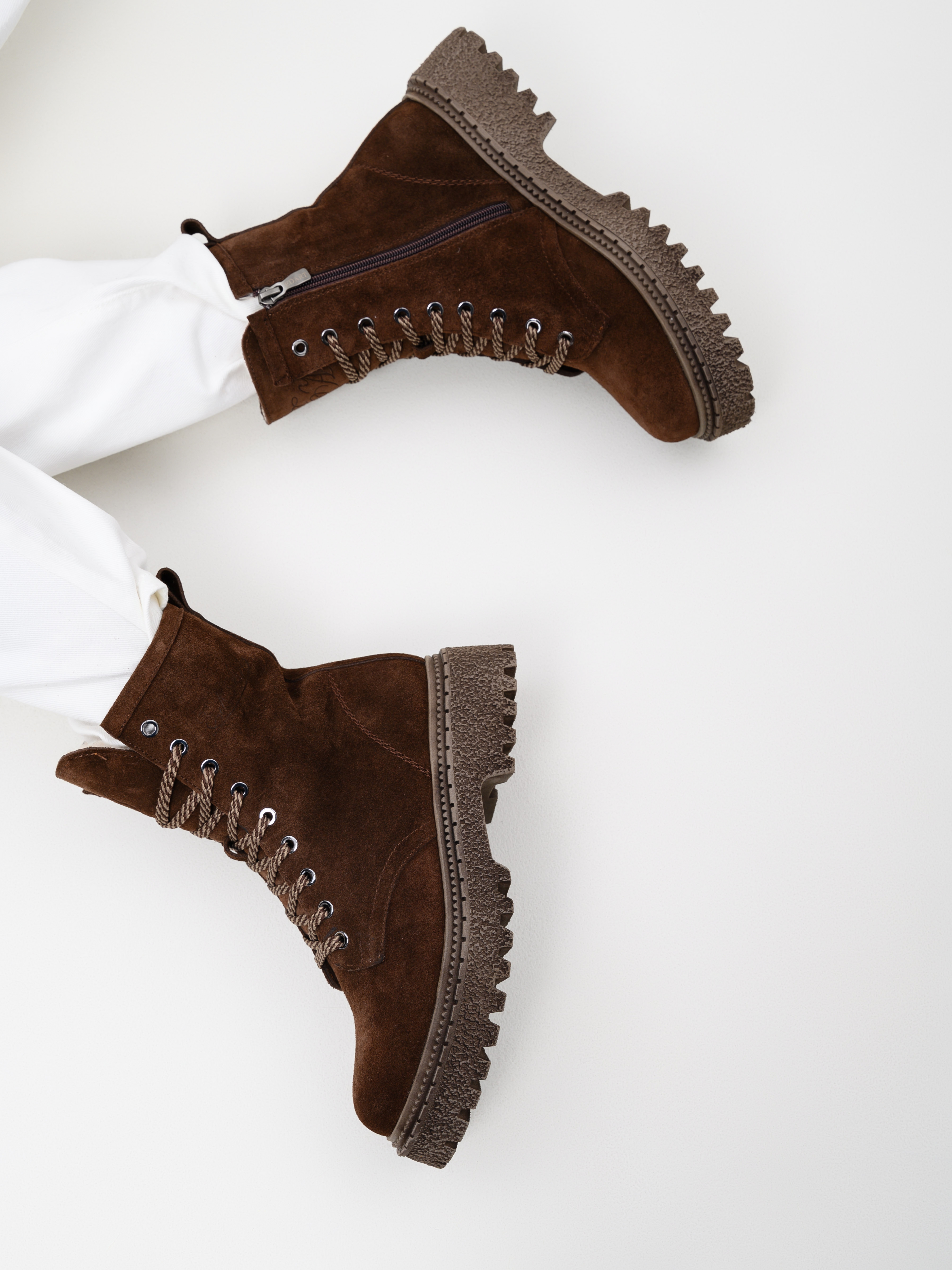 картинка Ботинки ED'ART 327.22511'br.Коричневый замша от интернет магазина