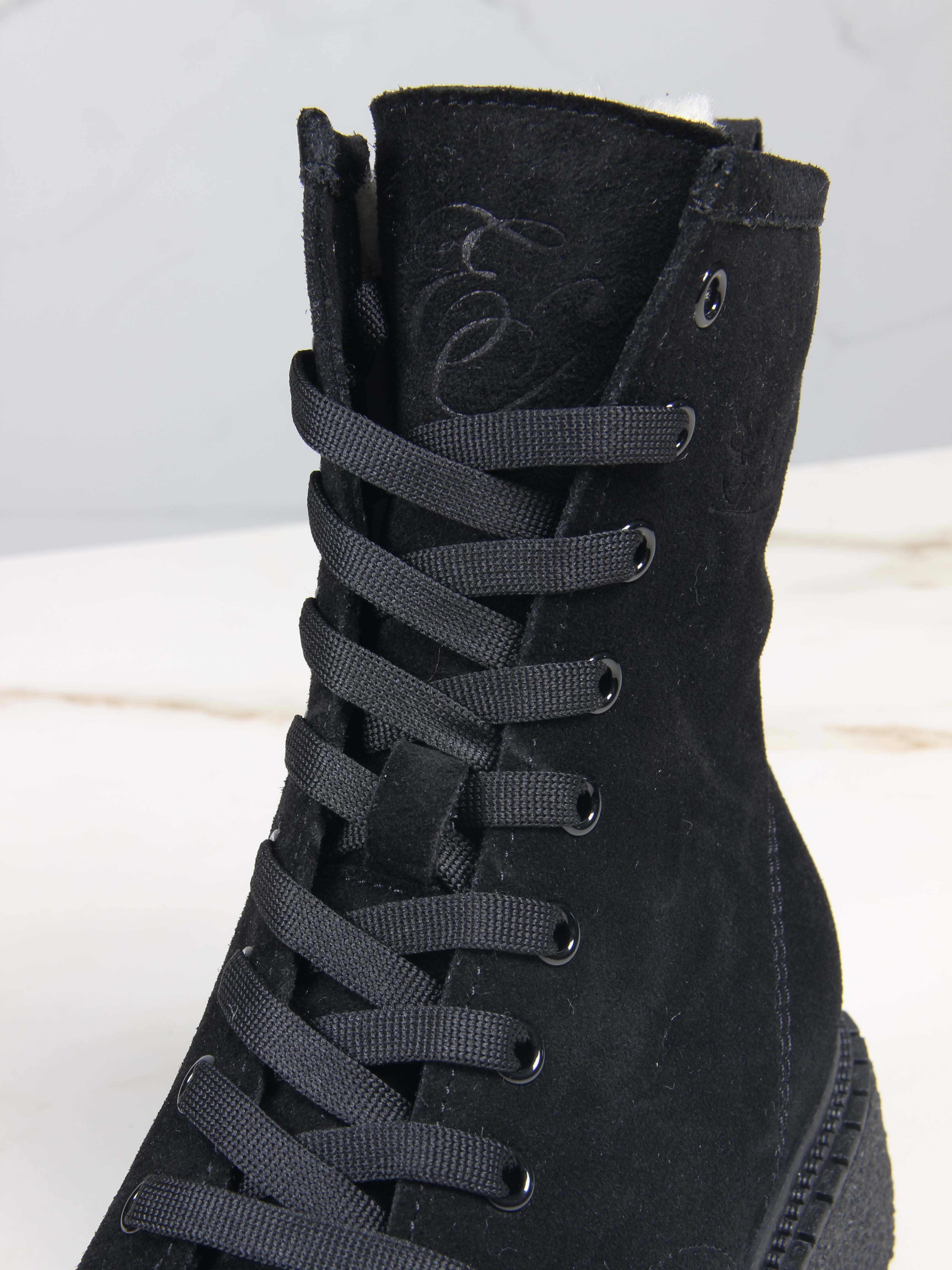 картинка Ботинки ED'ART 327.asteria.bl черный замш от интернет магазина