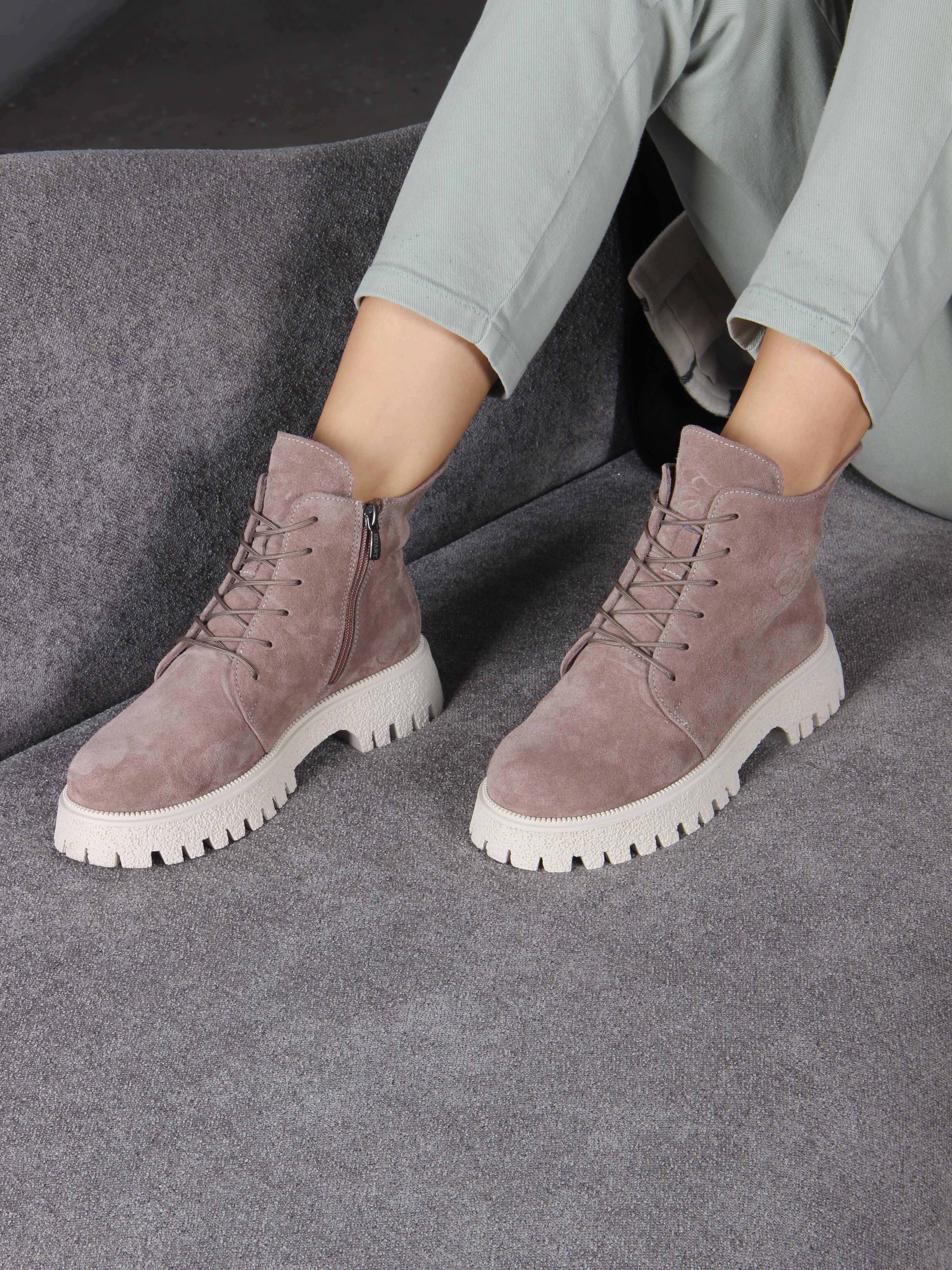 картинка Ботинки ED'ART 228.V.1541'be. Капучино замша от интернет магазина