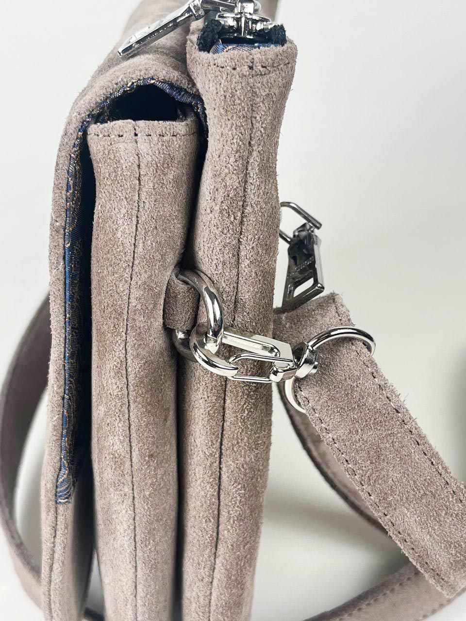 картинка Сумка-клатч ED'ART s04.капучино замша от интернет магазина