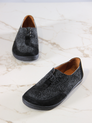 Кеды ED'ART 188.nata'bl.Черный джангл+черная замша