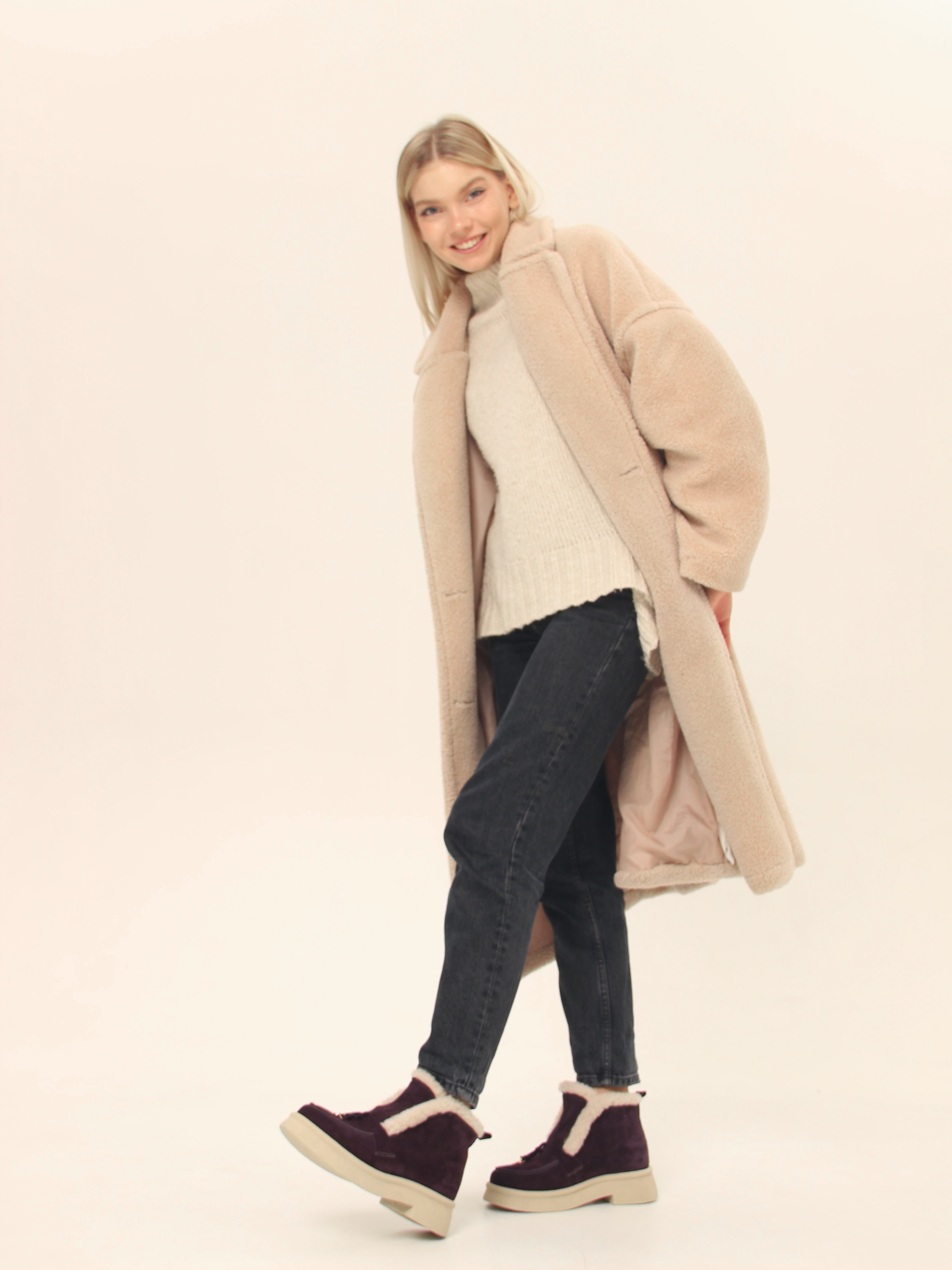 картинка Ботинки ED'ART 307.florida 'be.сливовая замша от интернет магазина