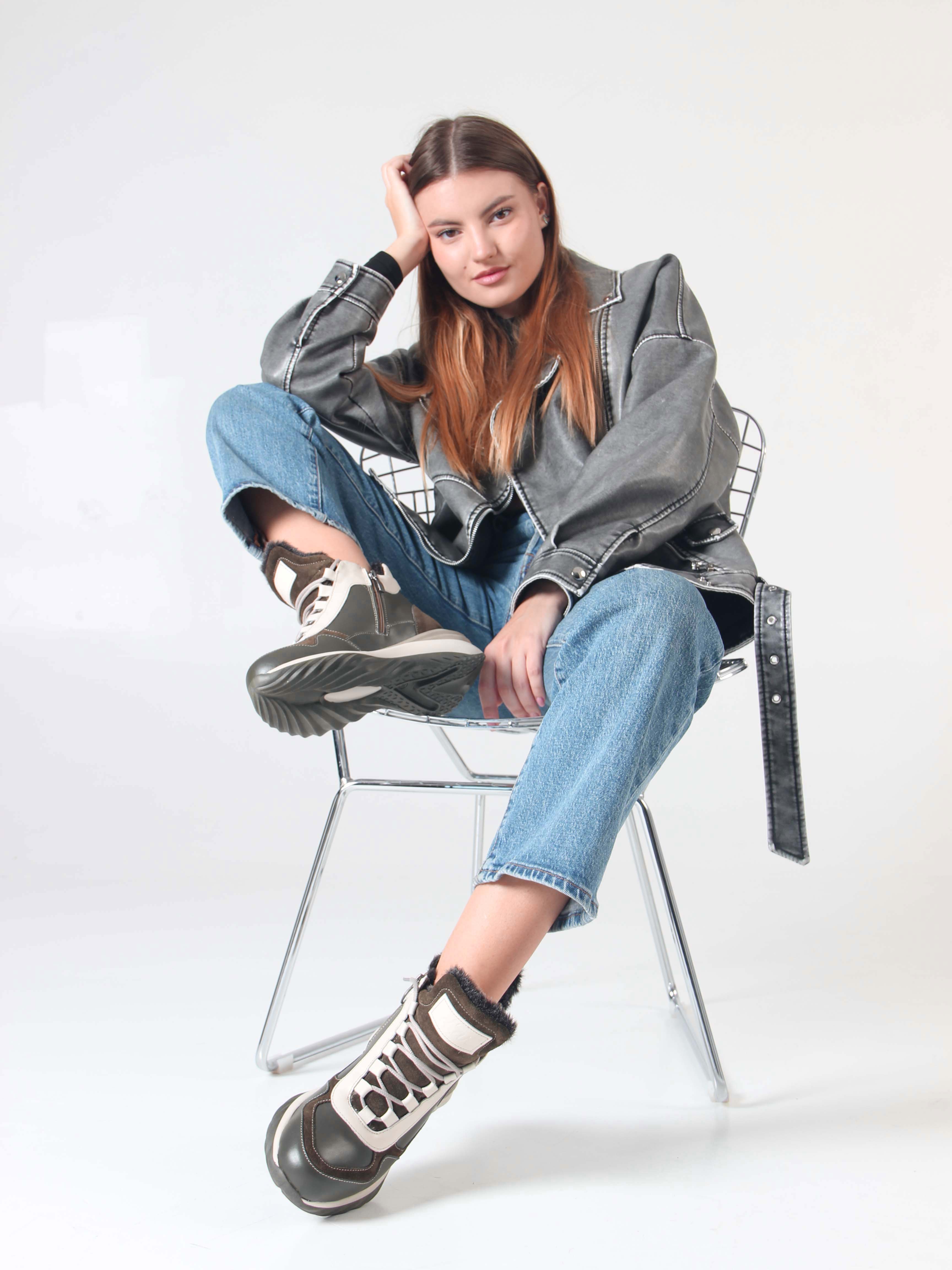 картинка Ботинки ED'ART 350.uno2'gr. хаки бежевый от интернет магазина