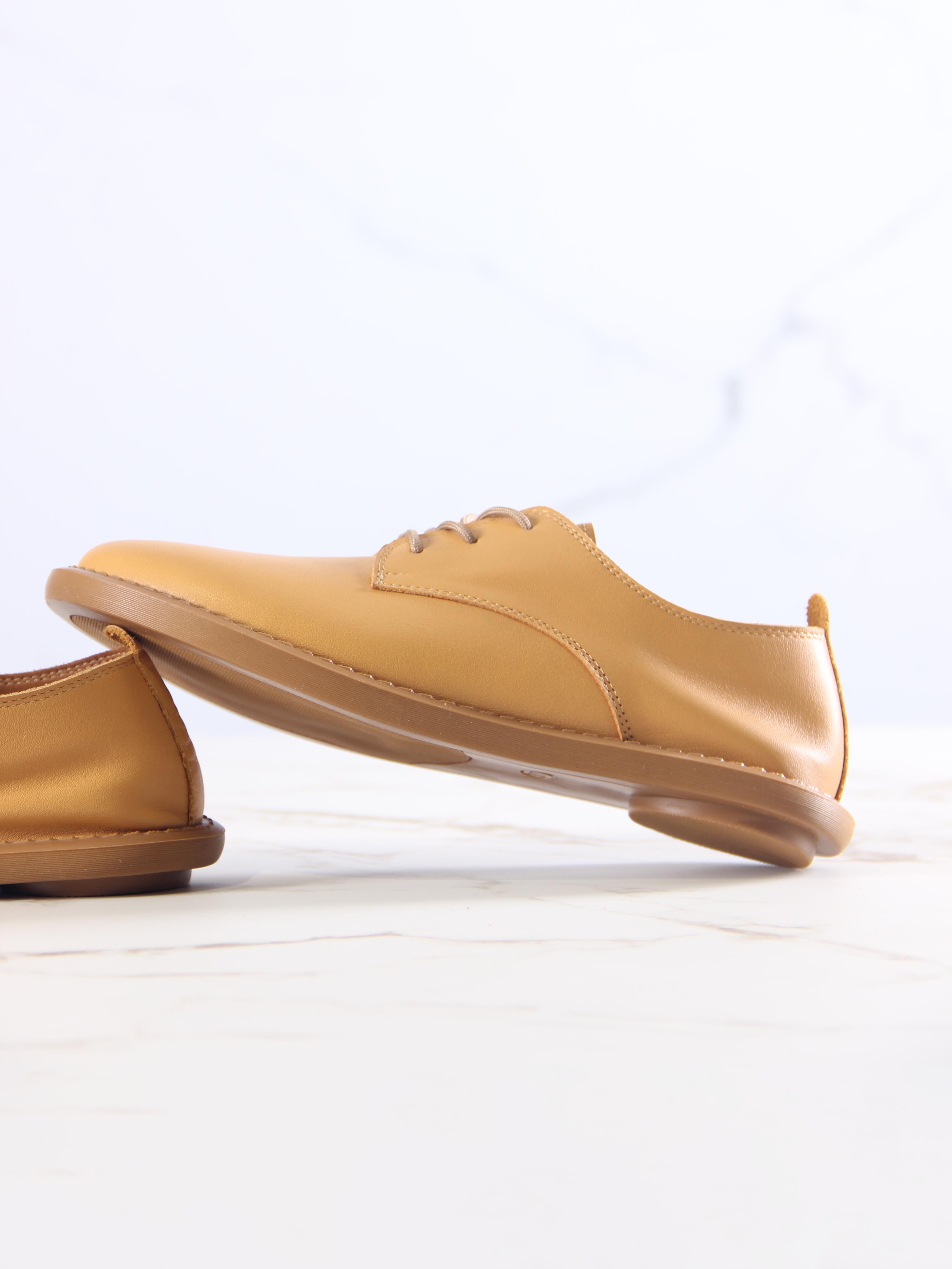 картинка Туфли ED'ART 181.ОКСЕ'br. Лион тыква+коричневый от интернет магазина