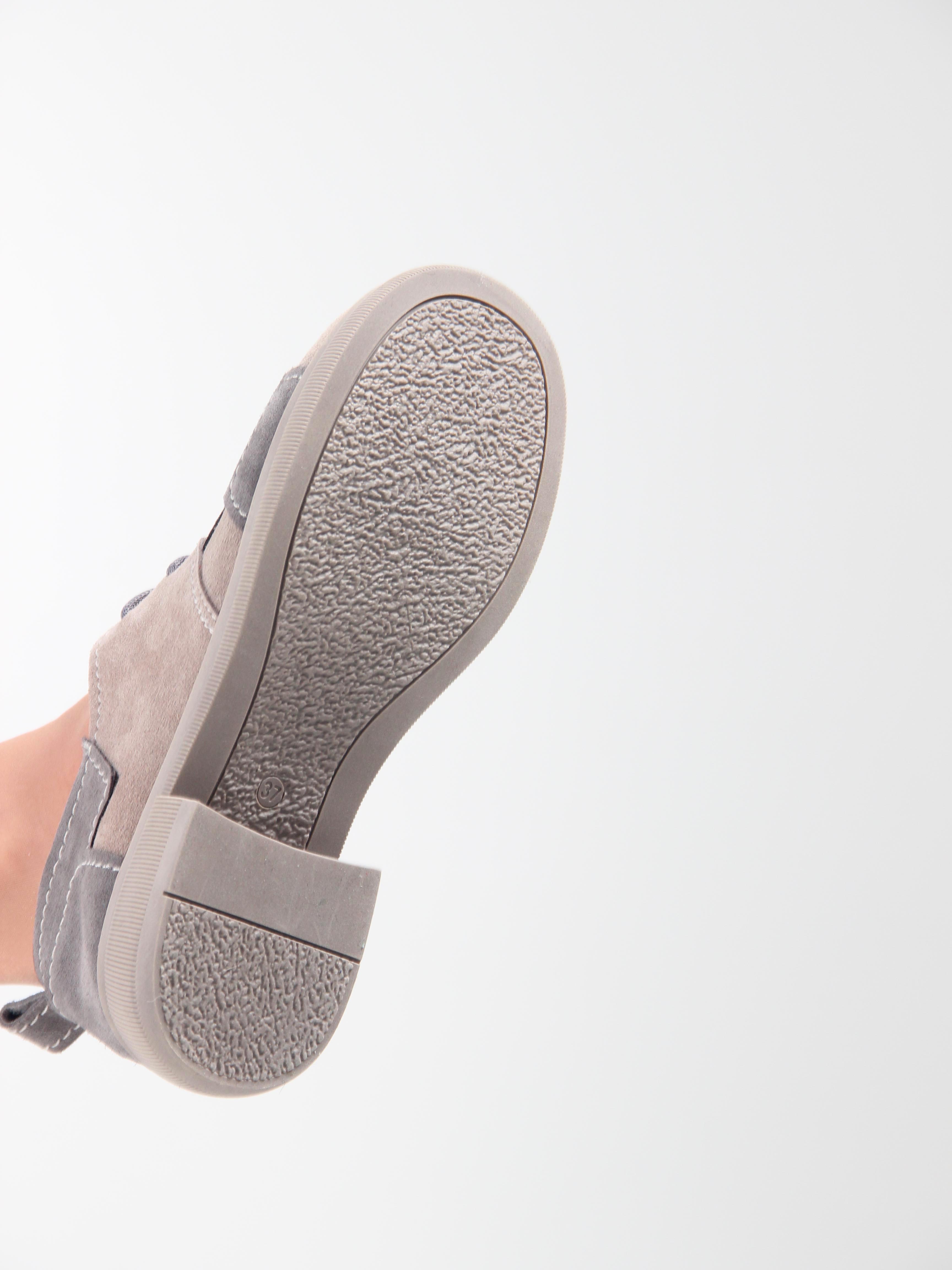 картинка Полуботинки туфли ED'ART 205.патриция'ka. ваниль серая замша от интернет магазина