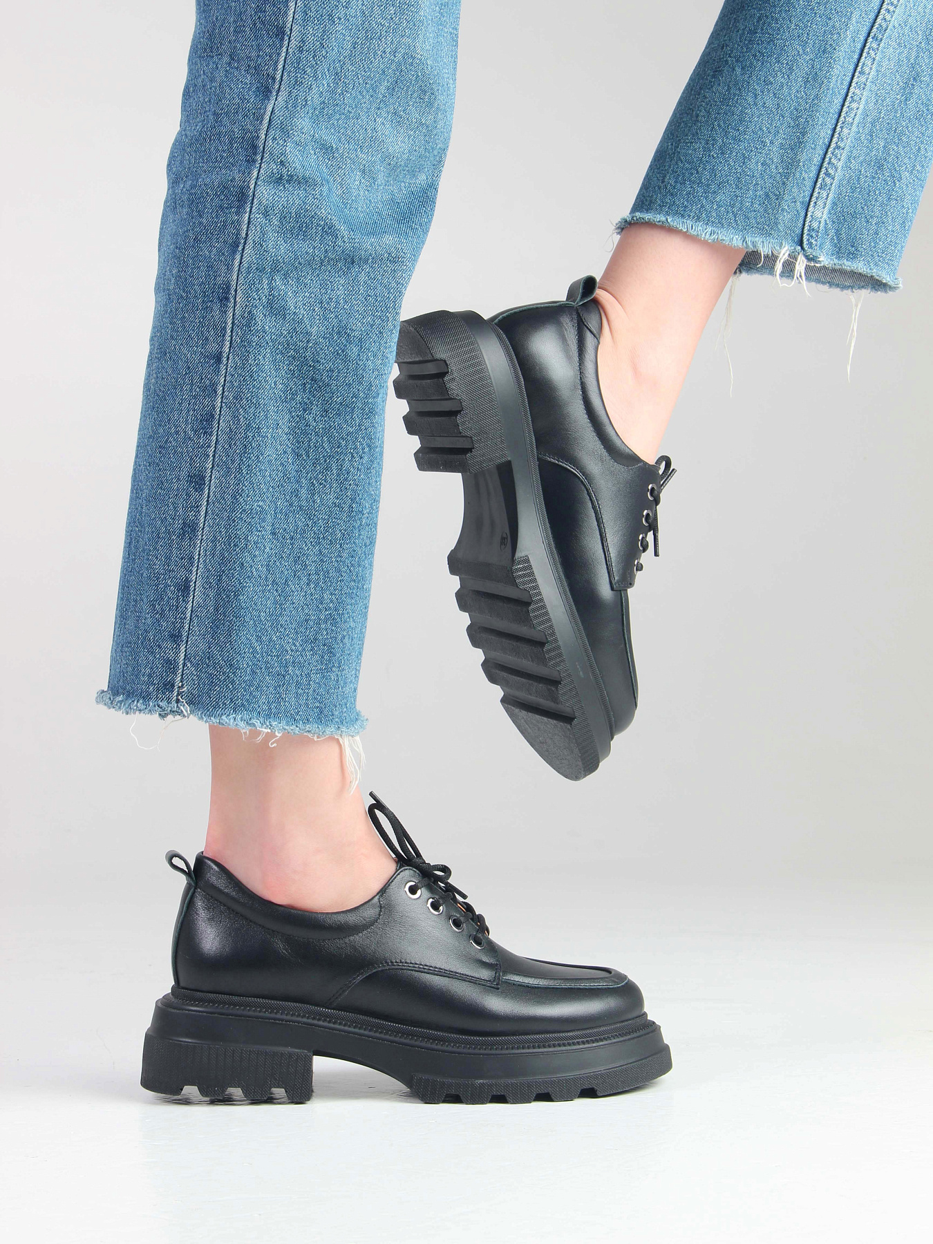 картинка Туфли полуботинки ED'ART 204.506'bl. Черный от интернет магазина