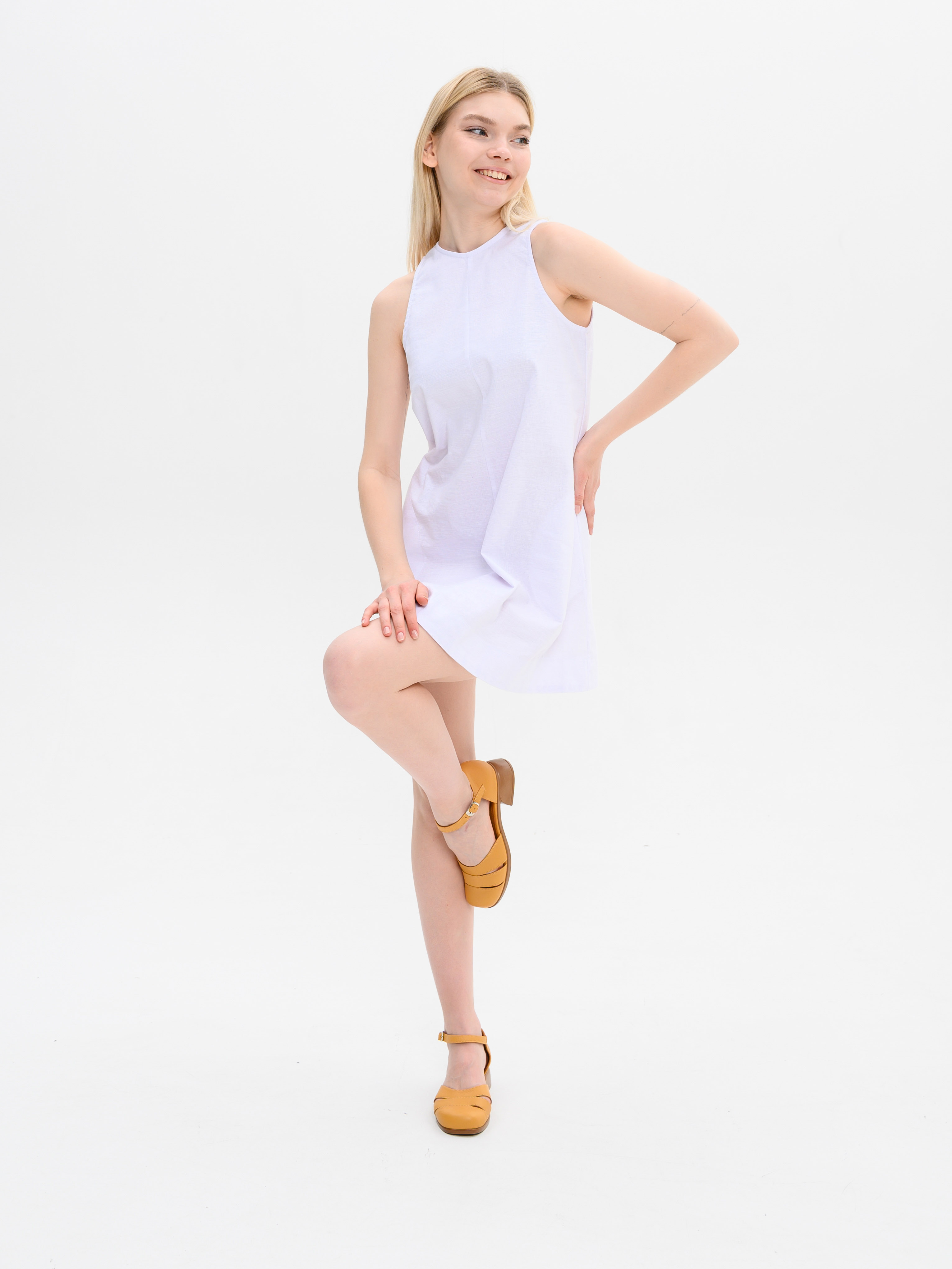 картинка Босоножки ED'ART 3032.25294'br. Лион тыква+коричневый от интернет магазина