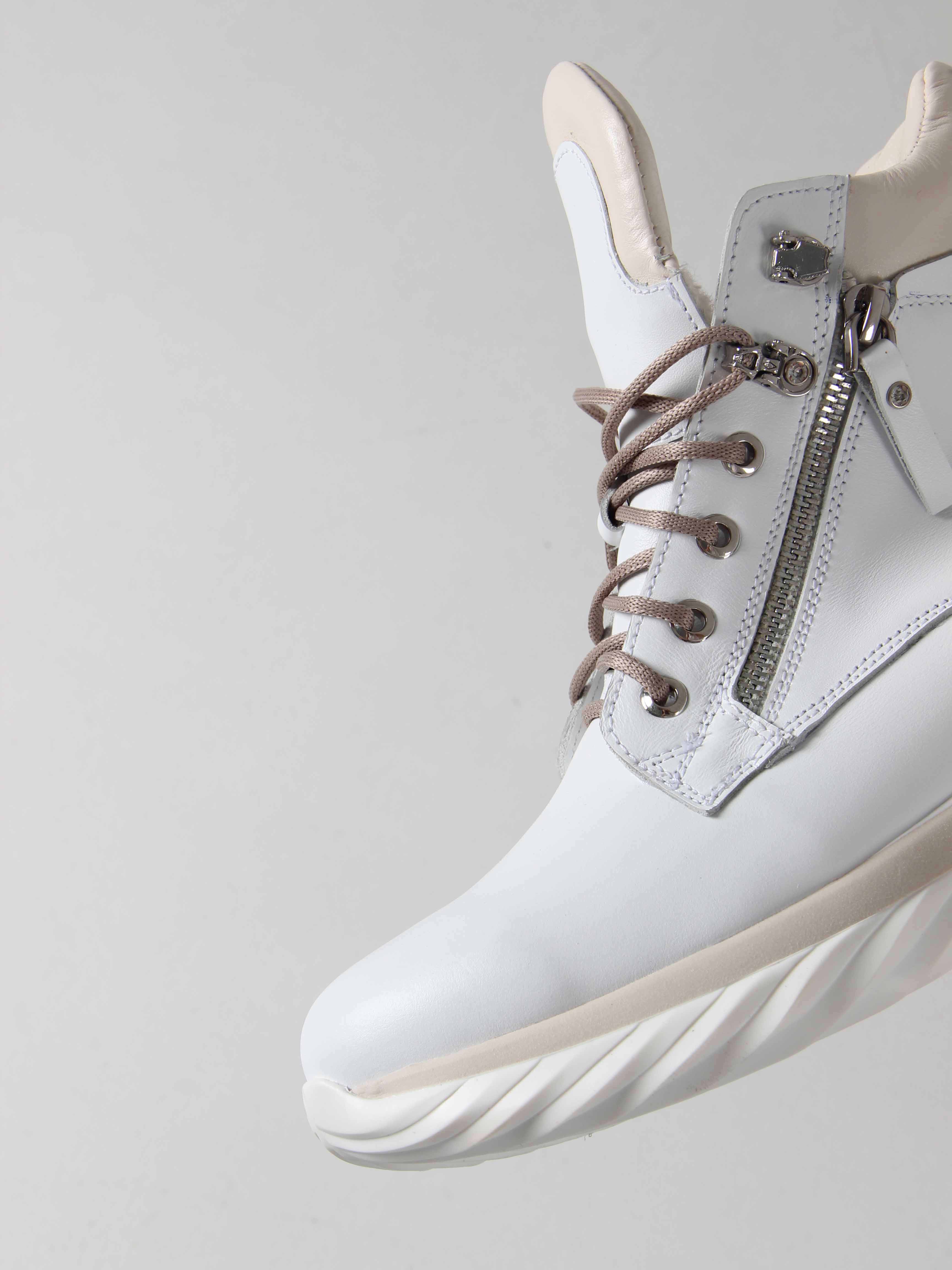 картинка Ботинки ED'ART 261.uno2'w.Белый бежевый от интернет магазина