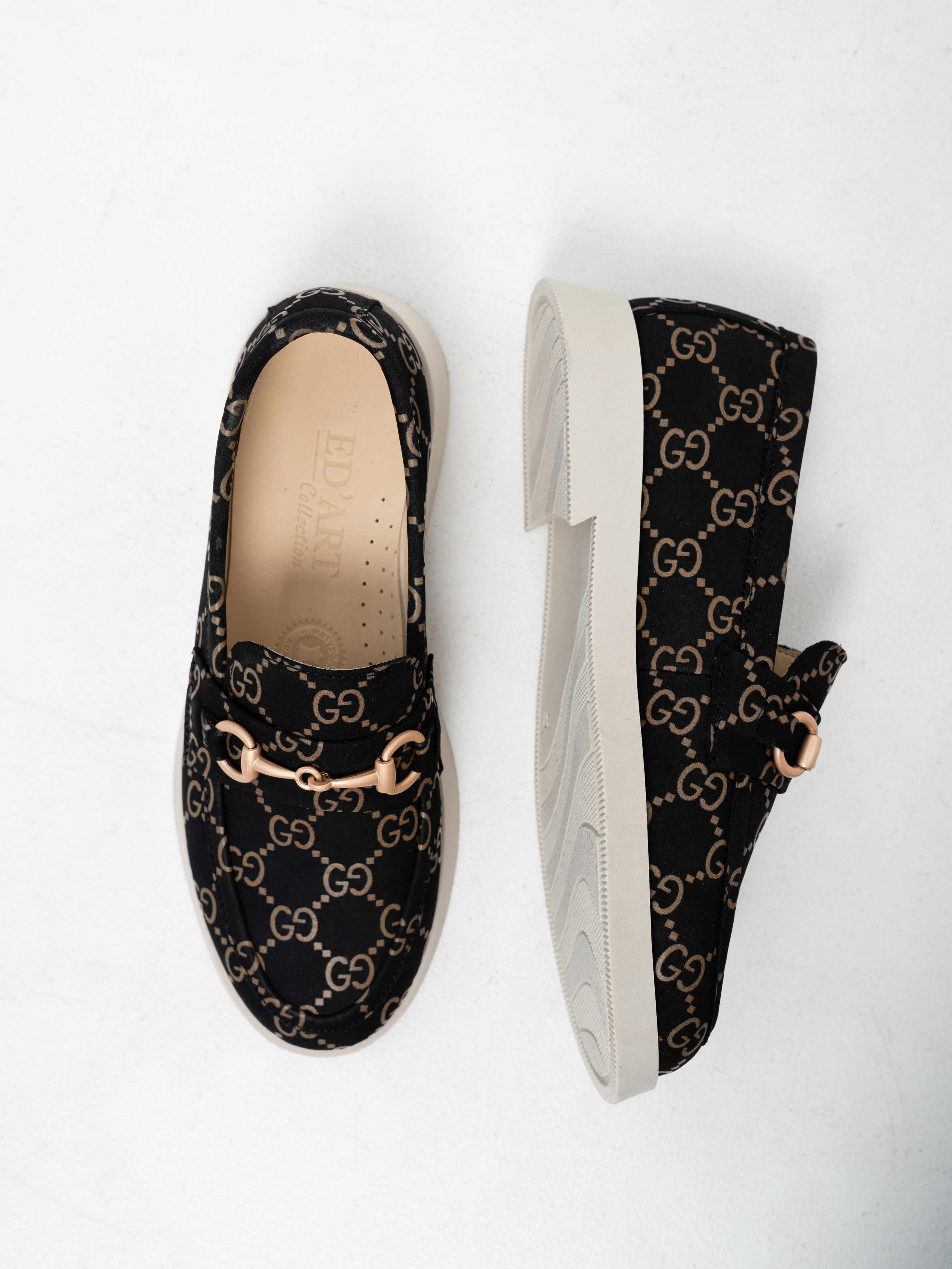 картинка Лоферы туфли ED'ART 172.1841'be. черный гуччи от интернет магазина