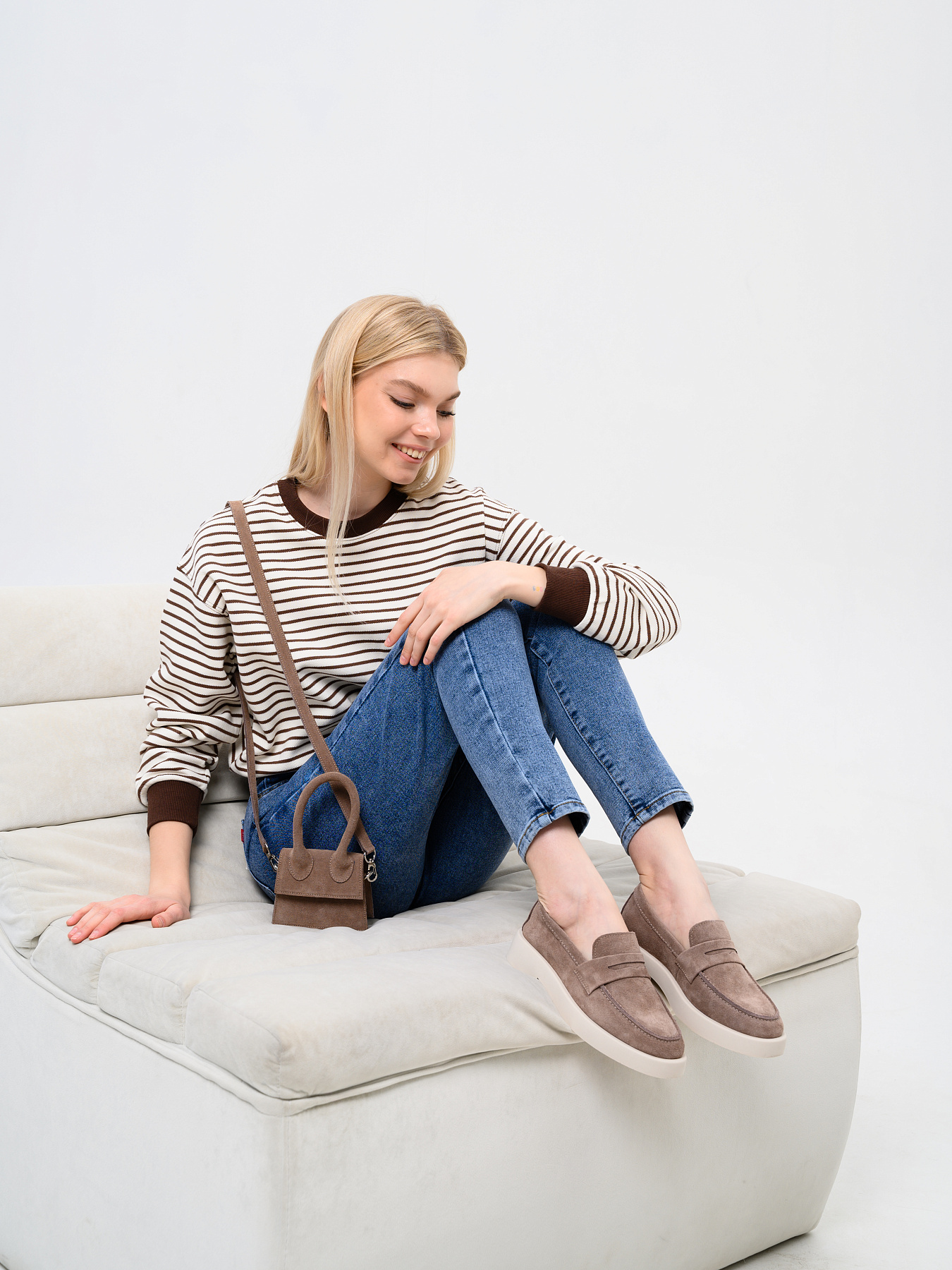 картинка Сумка ED`ART  J 01.капучино замша от интернет магазина