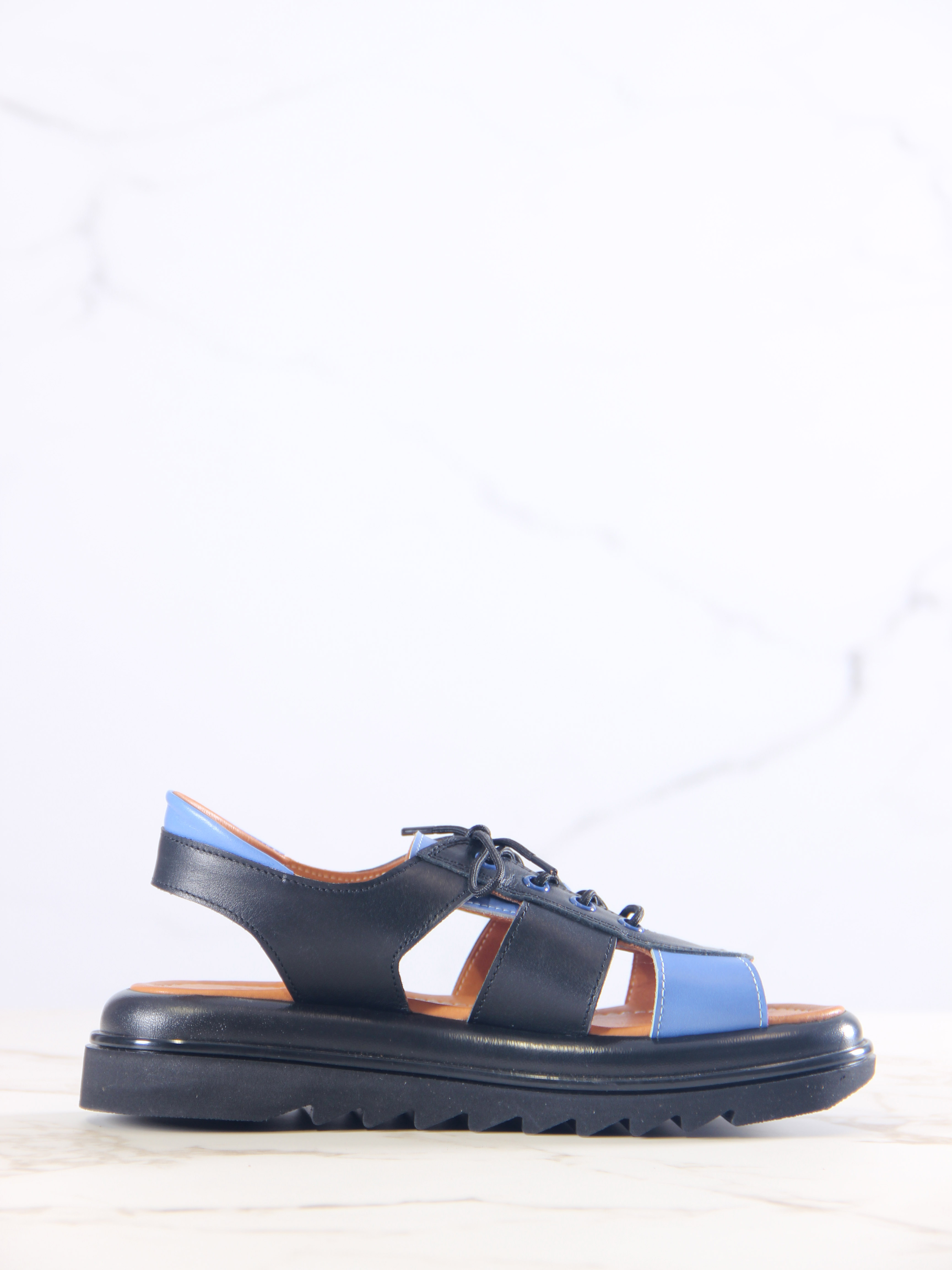 картинка Босоножки ED'ART 2029.2525'bl. Черный синий+черный от интернет магазина