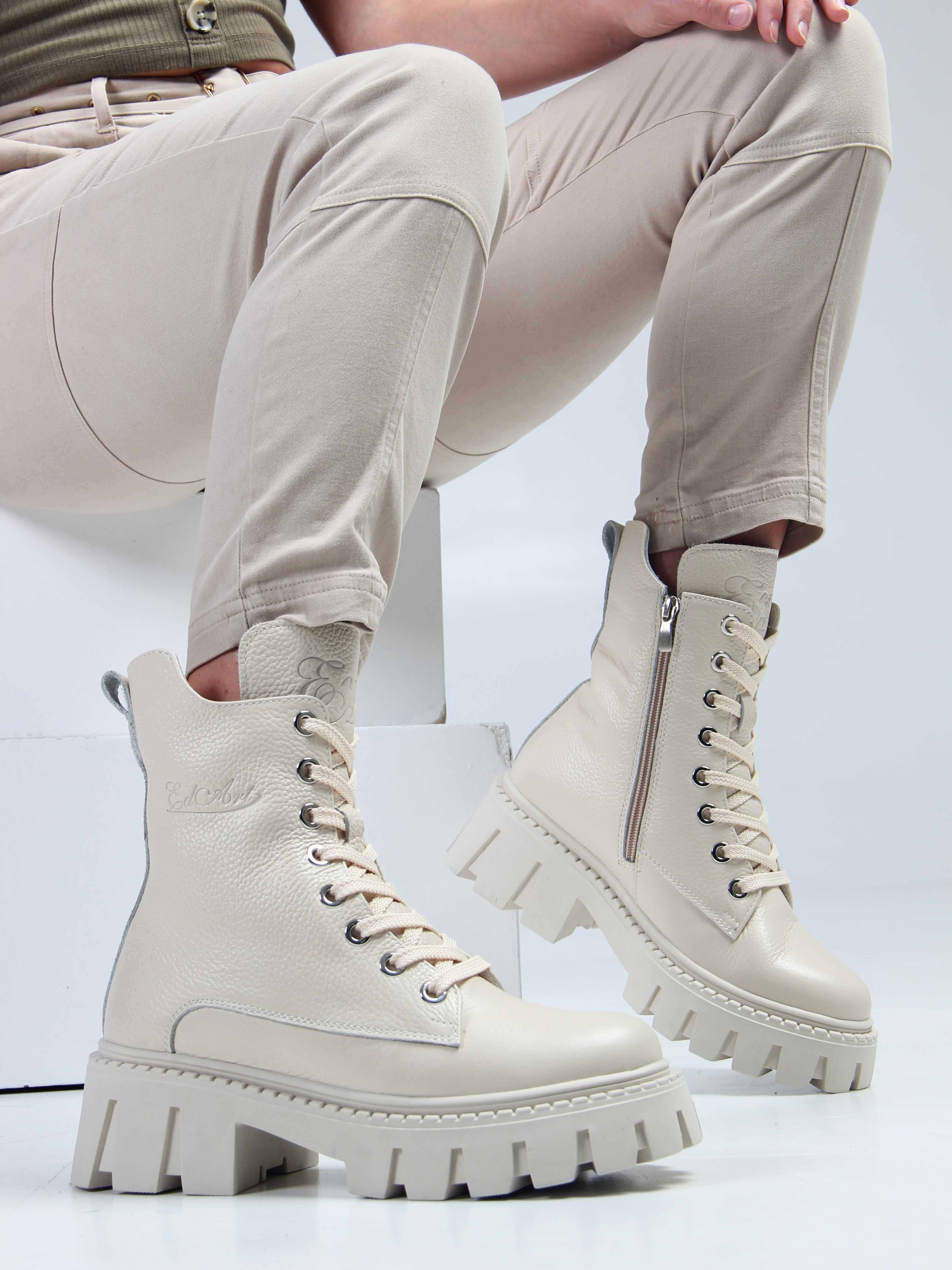 картинка Ботинки ED'ART 346.чанки'be. Бежевый макс от интернет магазина