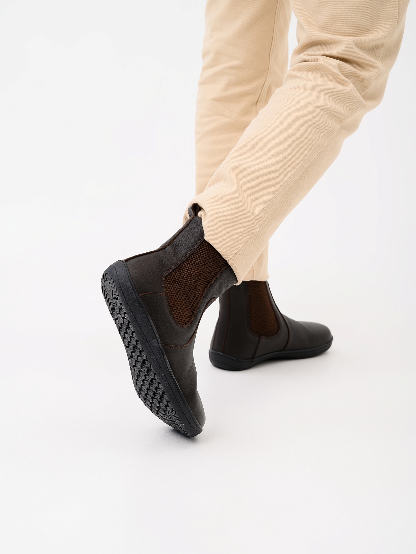 картинка Челси босоногие ED'ART 366.NATA'bl.Темно-коричневая оттима от интернет магазина