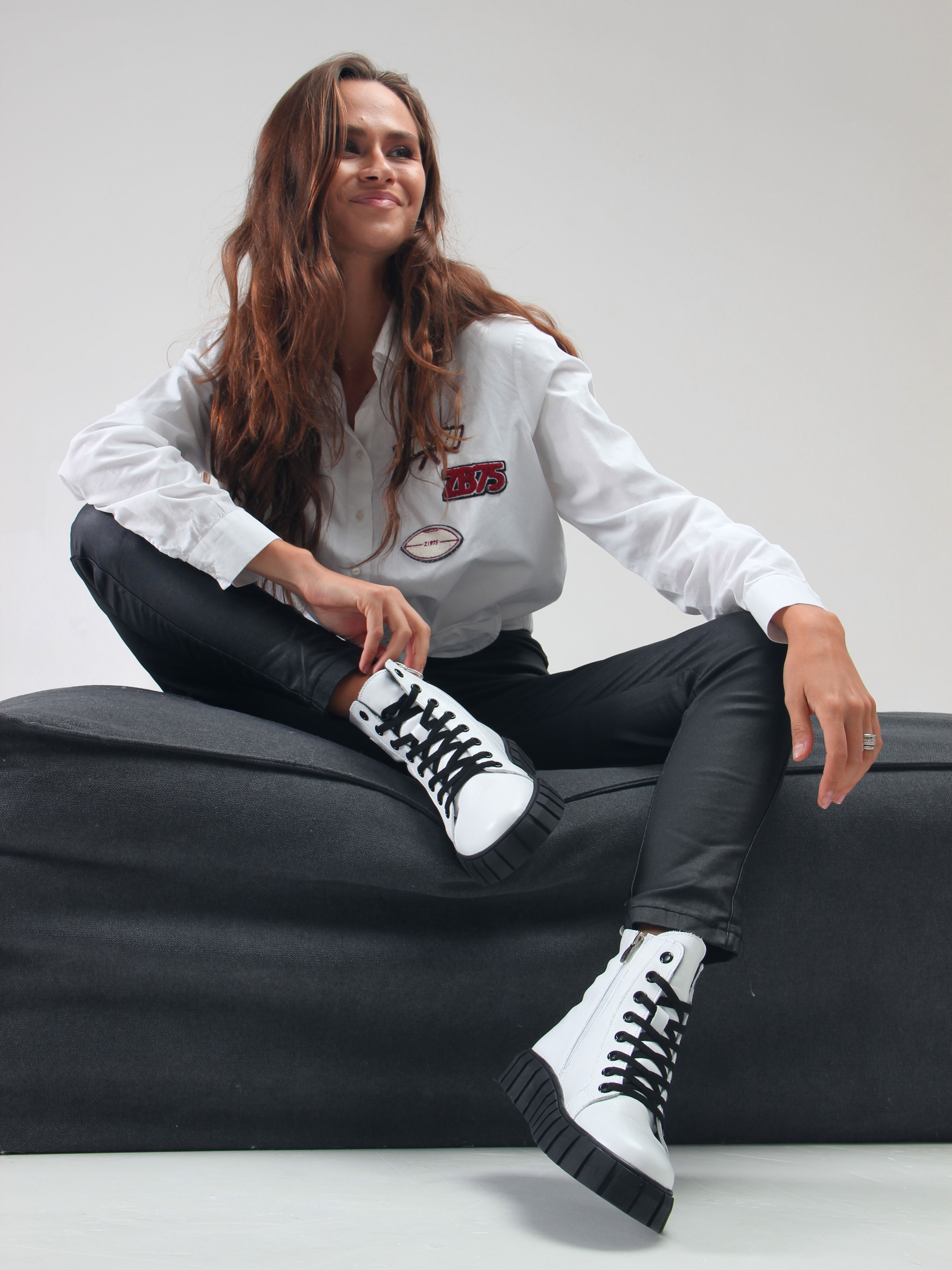 картинка Ботинки ED'ART 214.1918'bl. white от интернет магазина