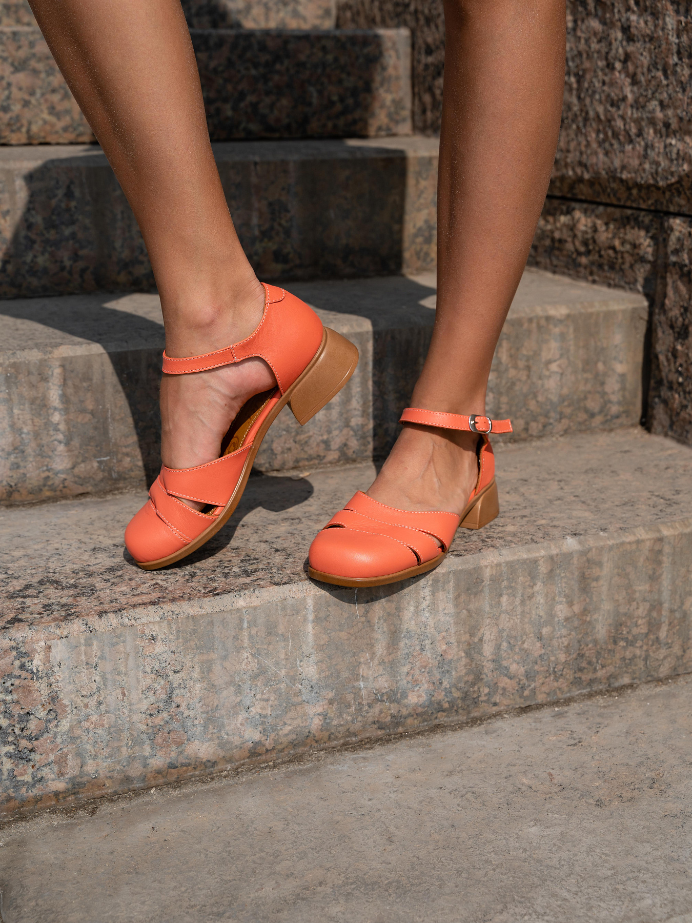 картинка Босоножки ED'ART 3032.25294'br. Коралл от интернет магазина