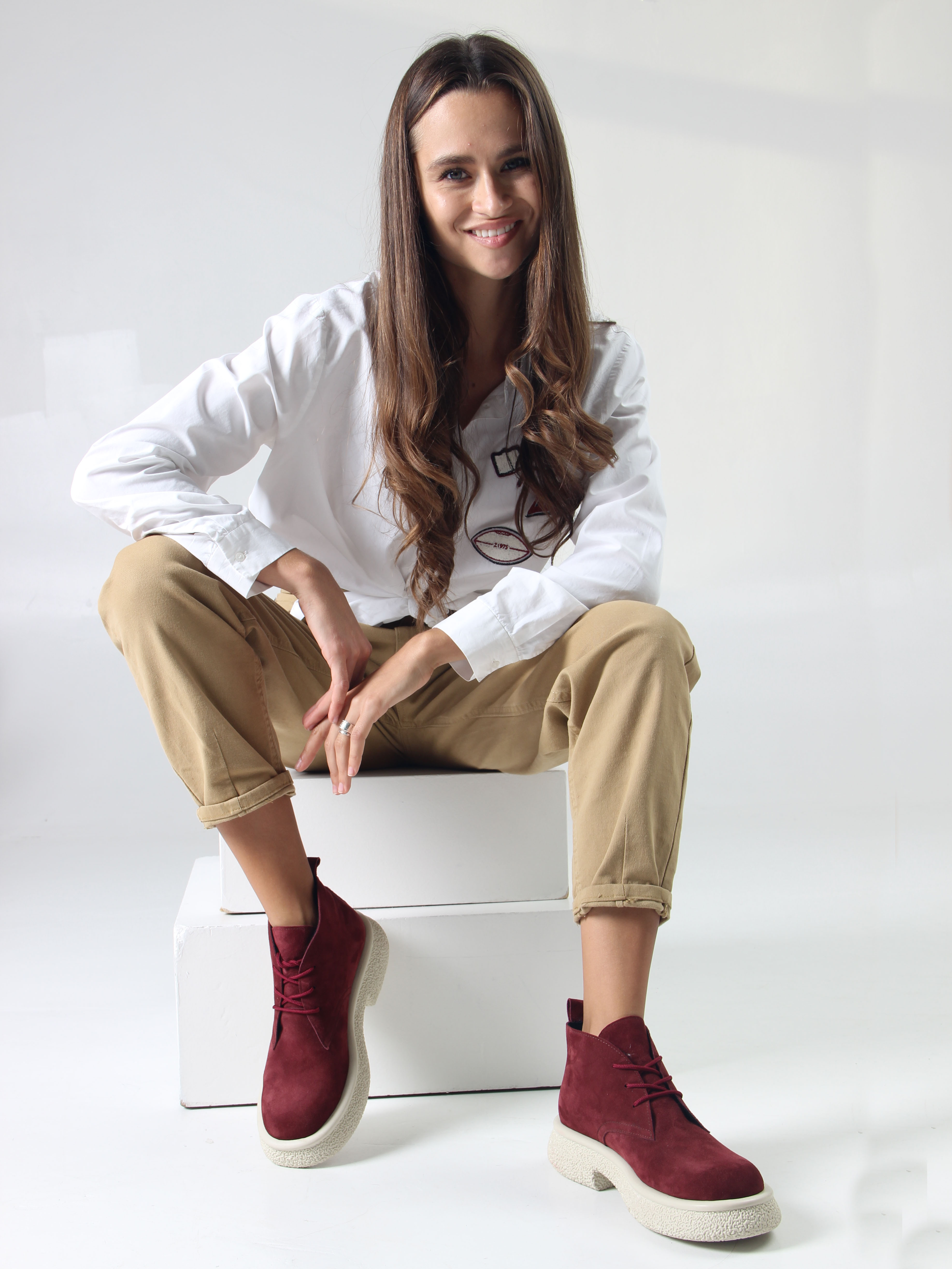 картинка Ботинки ED'ART 308.агата'w. бордо замша от интернет магазина