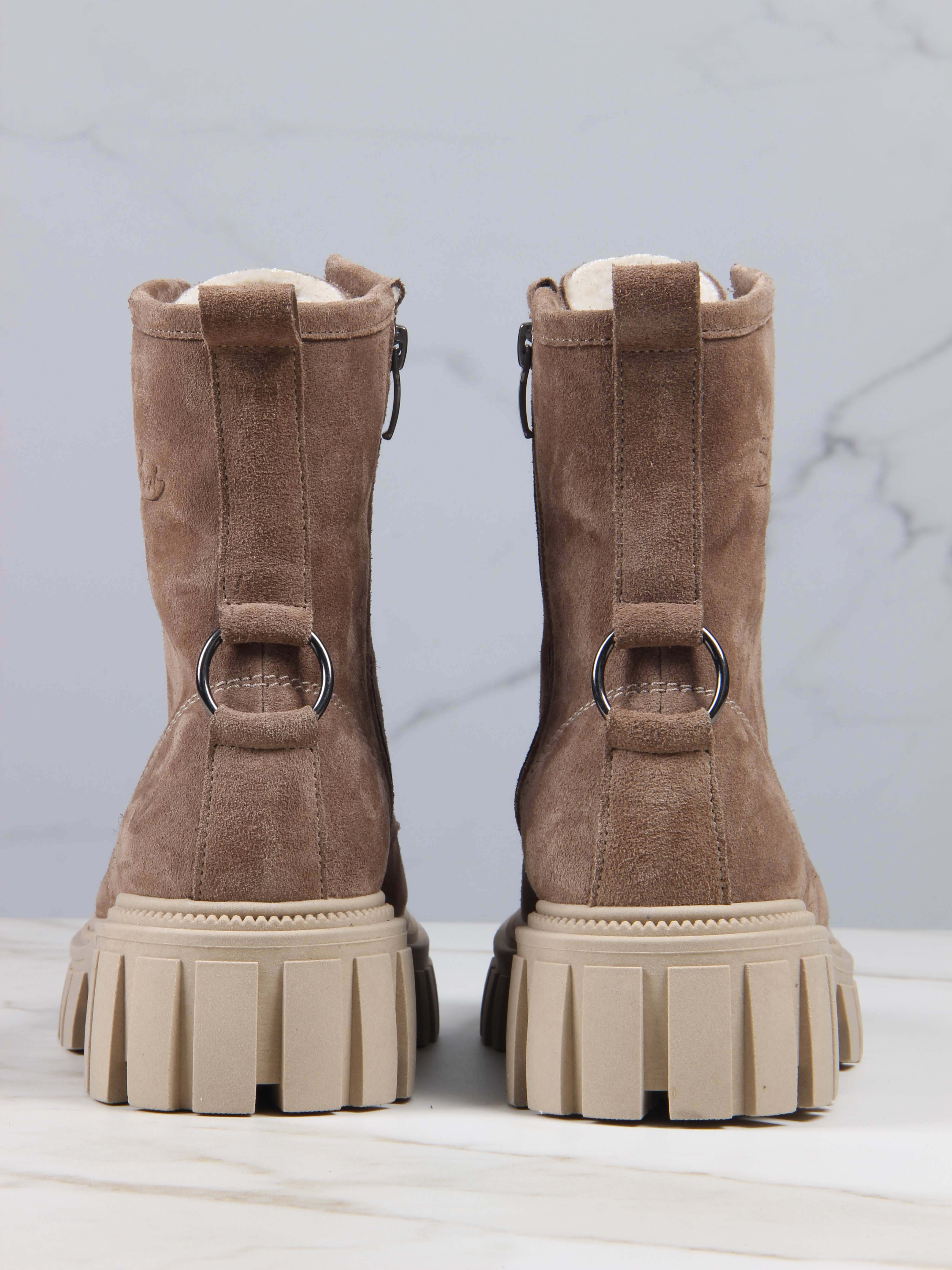 картинка Ботинки ED'ART 329.21153'bе. серо коричневый замша от интернет магазина