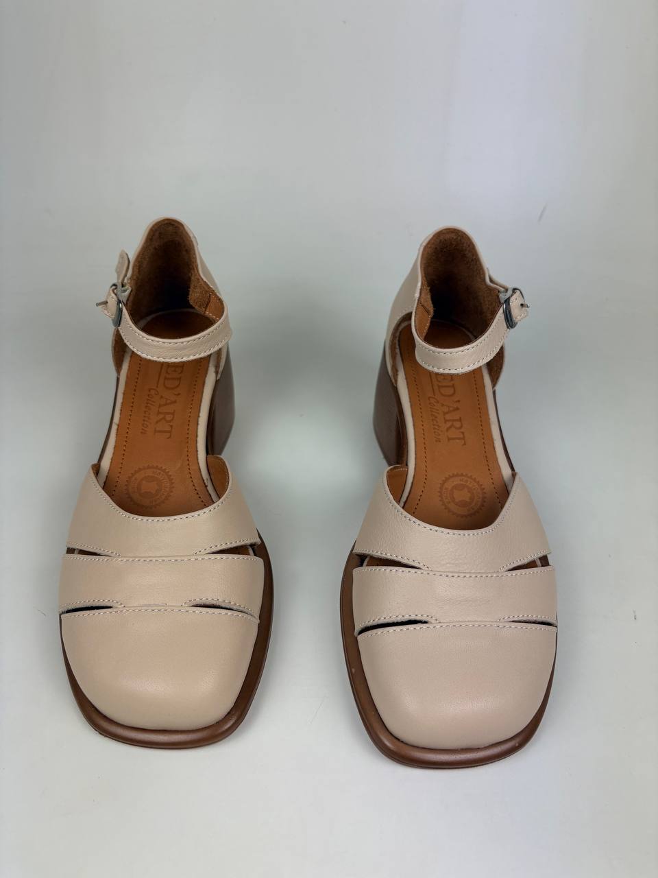 картинка Босоножки ED'ART 5032.23663'be. Бежевый+коричневый уценка от интернет магазина