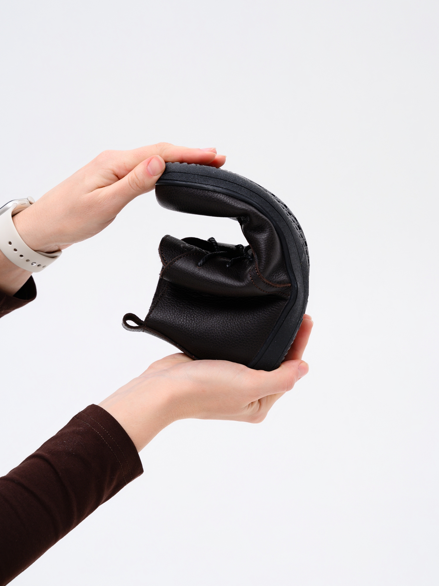 картинка Босоногие ботинки  ED'ART 208.NATA'bl.Темно-коричневая оттима от интернет магазина