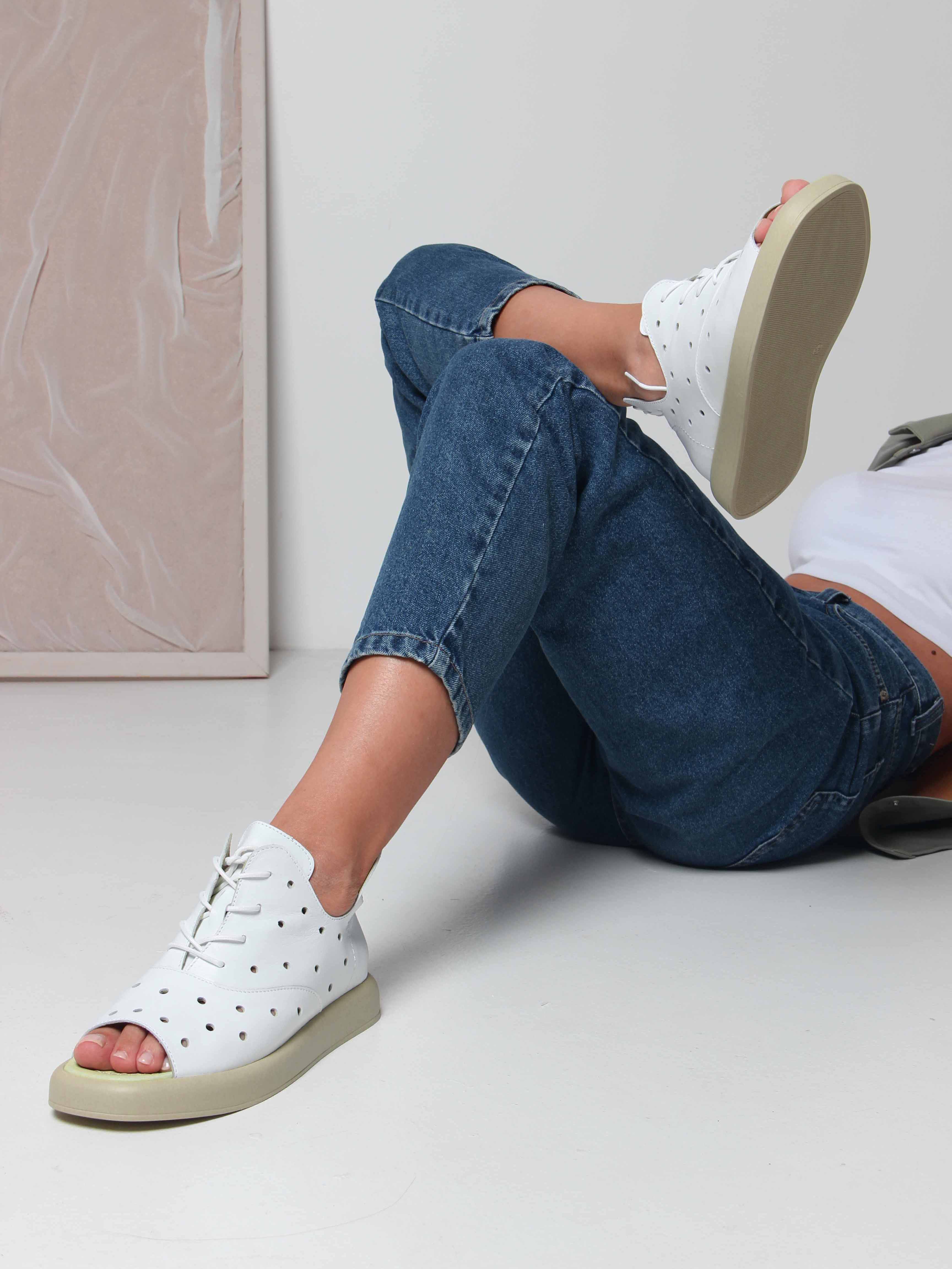 картинка Босоножки ED'ART 1059.0132'gr. Белый зеленый от интернет магазина