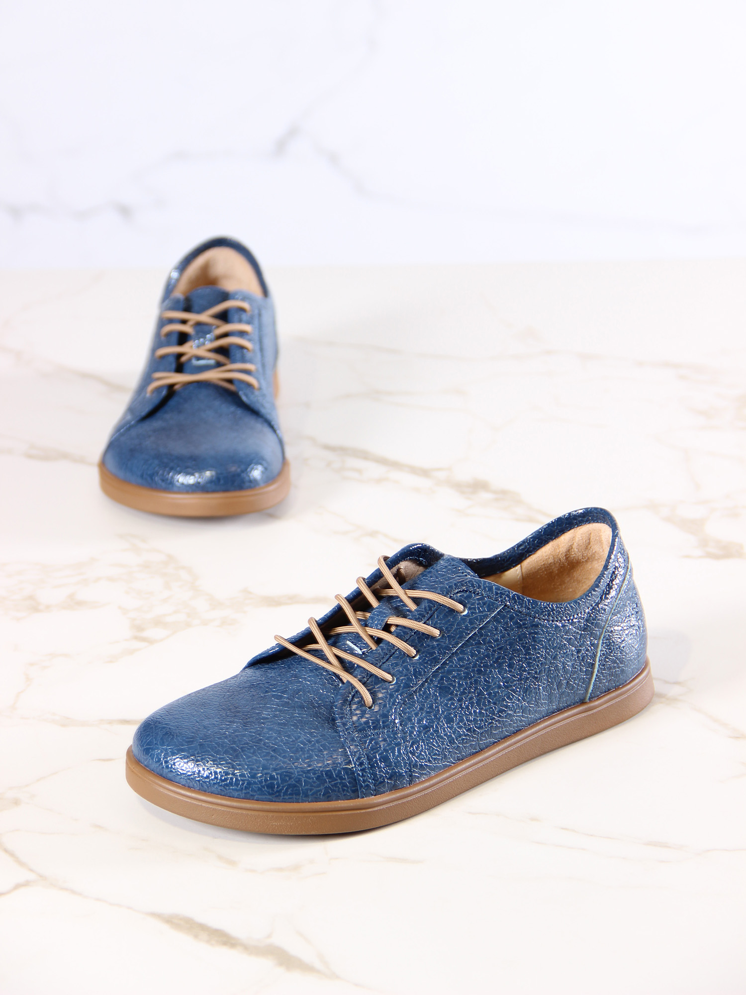 картинка Кеды босоногие ED'ART 182.асти'br.Синий наплак от интернет магазина