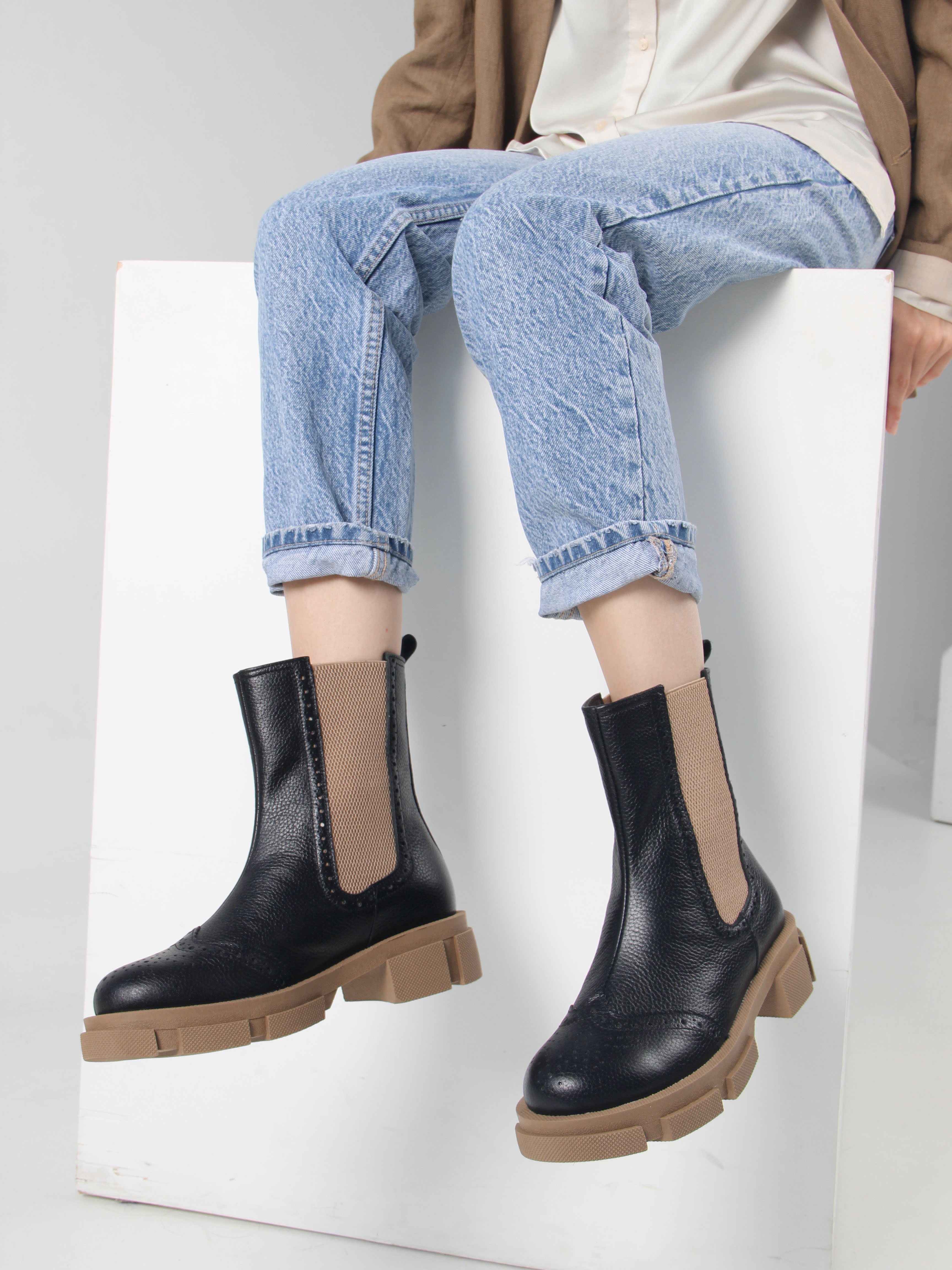 картинка Челси ED'ART 360.P.21074'nut. черный макс какао от интернет магазина