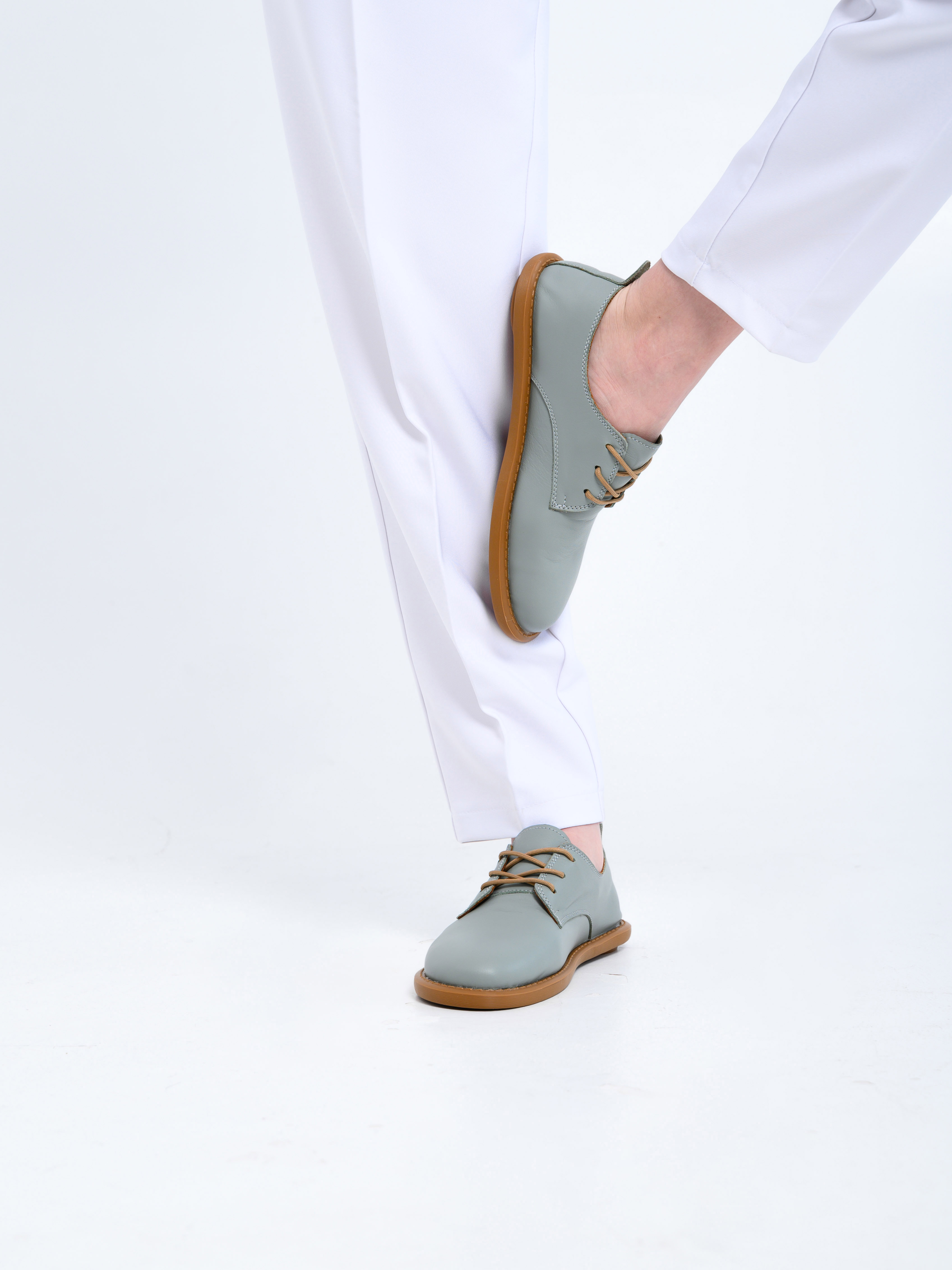 картинка Туфли ED'ART 181.ОКСЕ'br. Лион авокадо+коричневый от интернет магазина