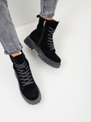 Ботинки ED'ART 327.22511'gr. Черные замша