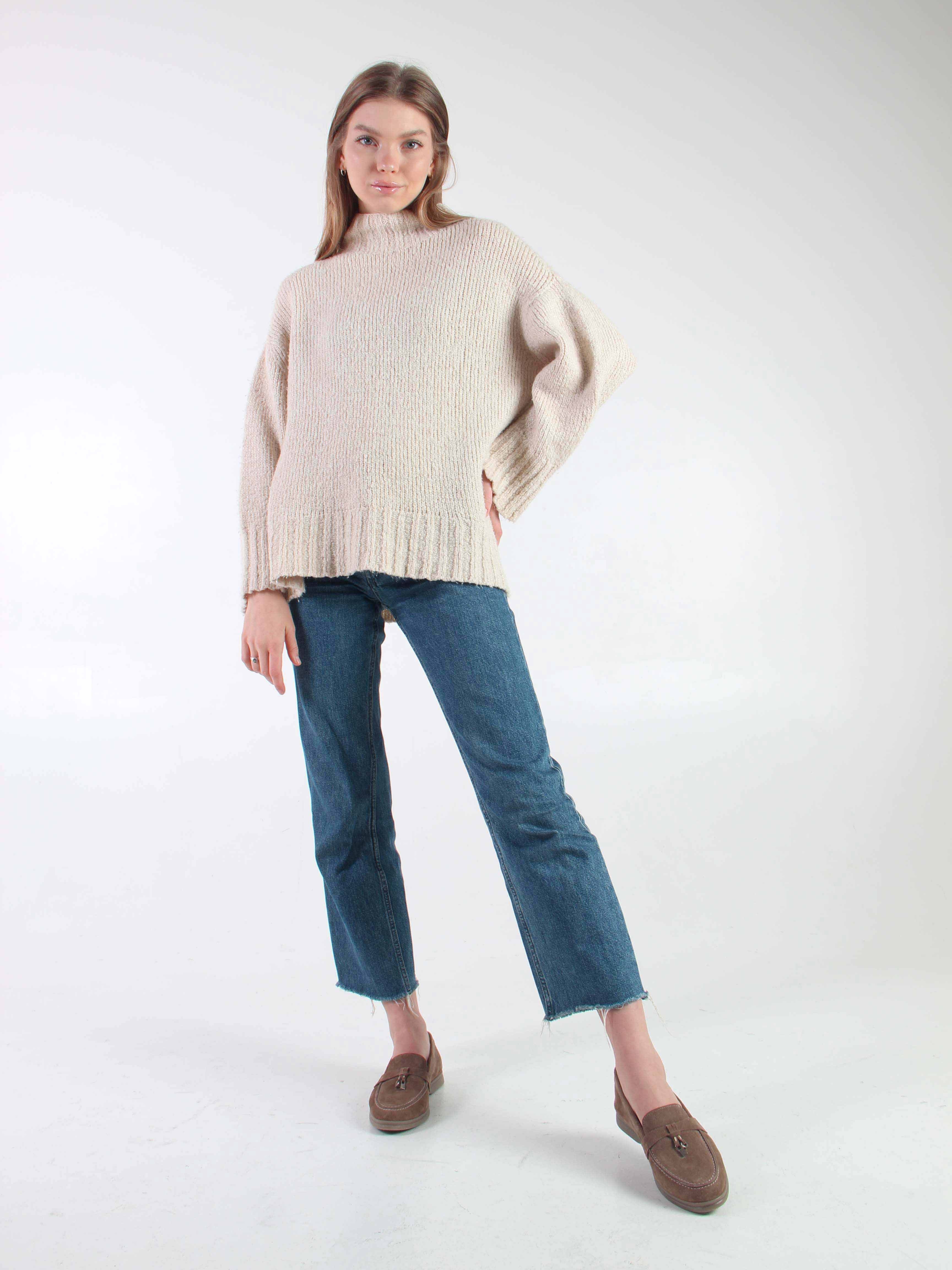 картинка Лоферы туфли ED'ART 170.2614'be. Коричневый капучино от интернет магазина