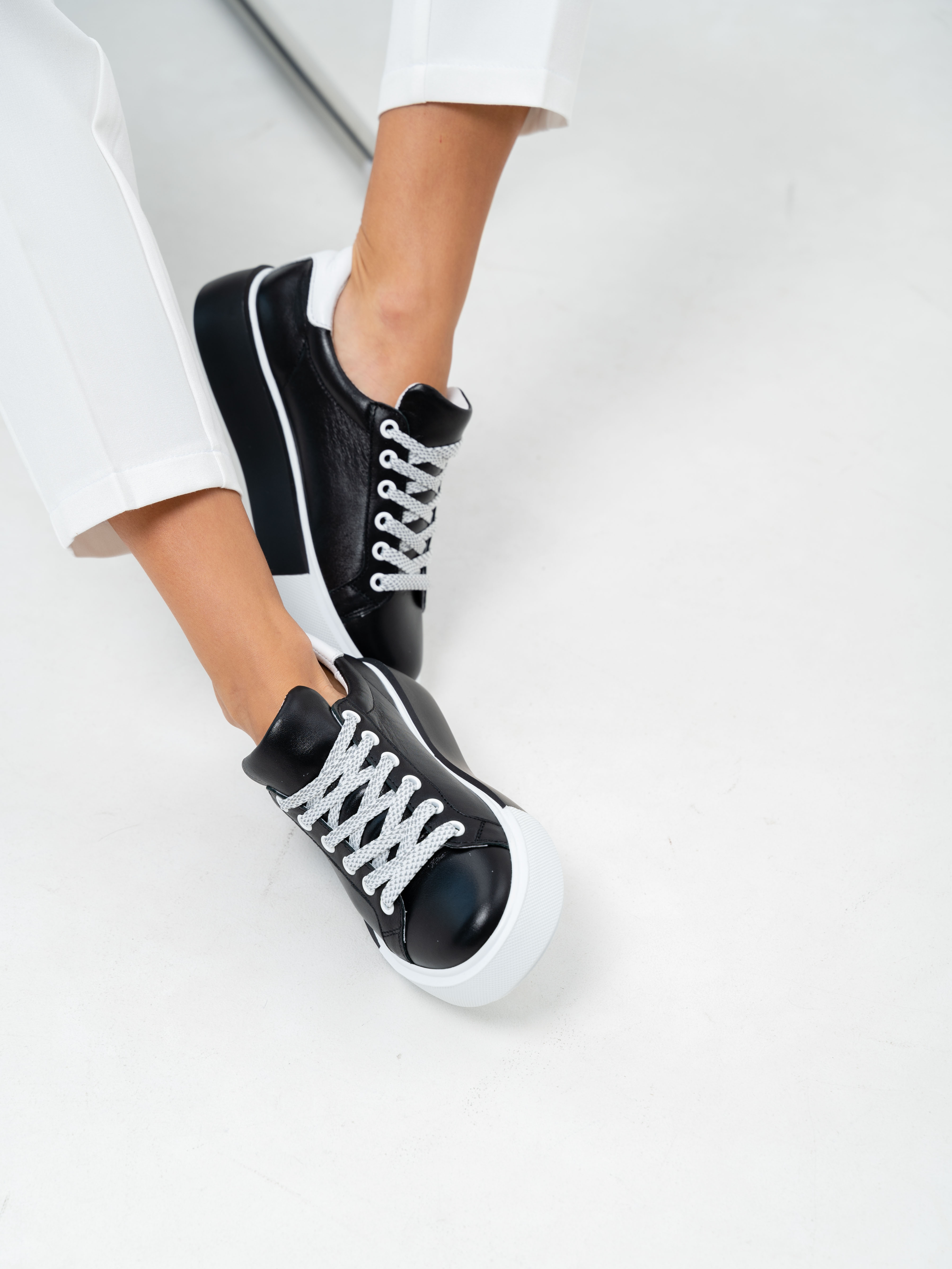 картинка Кеды ED'ART 128.Mikki'bl.Белый-черный от интернет магазина