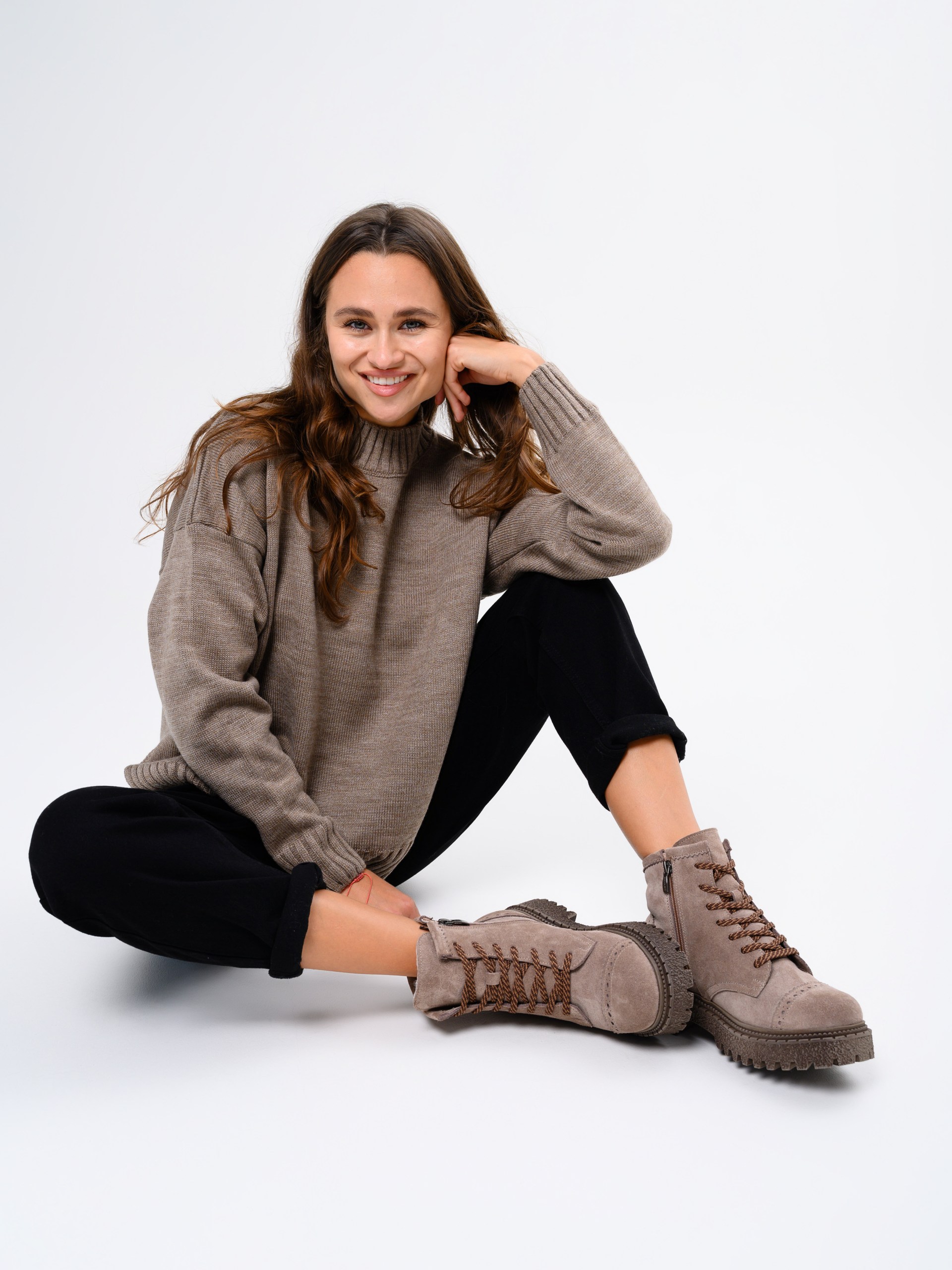 картинка Ботинки ED'ART 319.22511'br. Капучино замша от интернет магазина