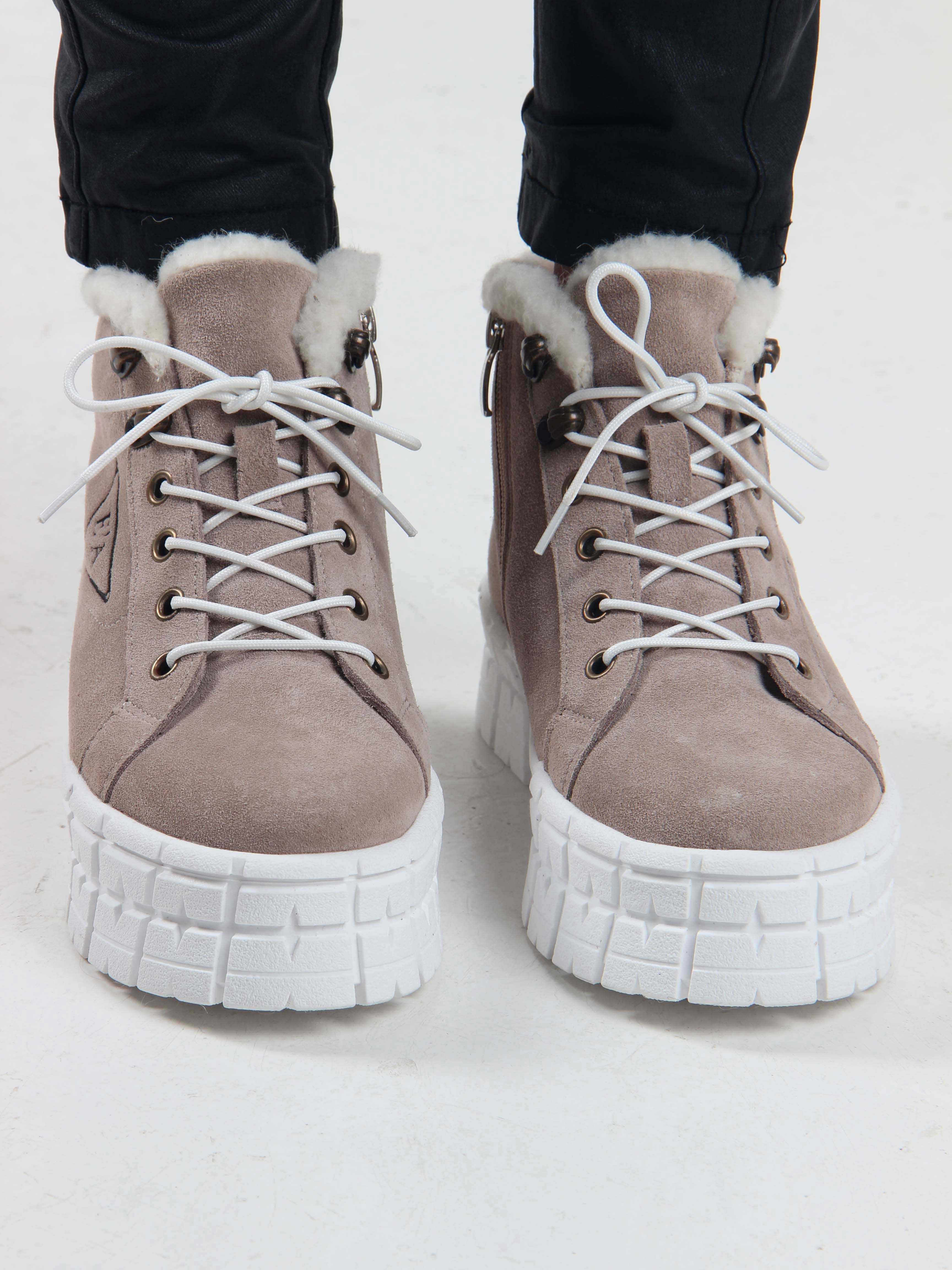 картинка Ботинки ED'ART 243.212131'w. каменный замша от интернет магазина