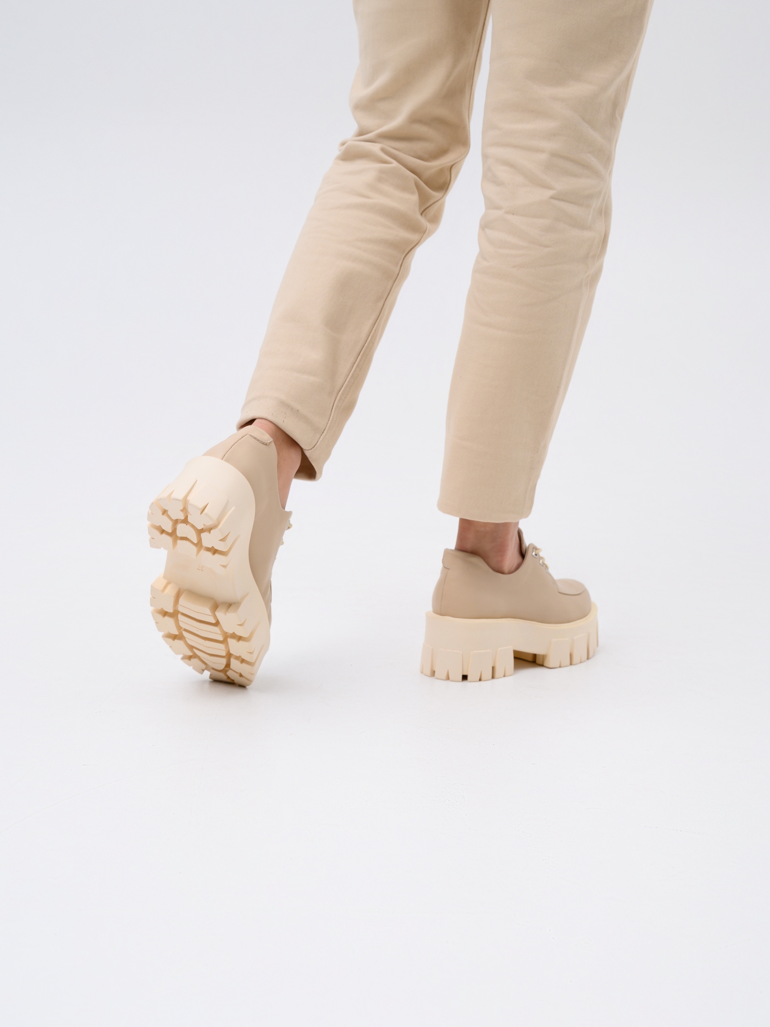 картинка Туфли полуботинки ED'ART 202.90200'm.Бежевый от интернет магазина