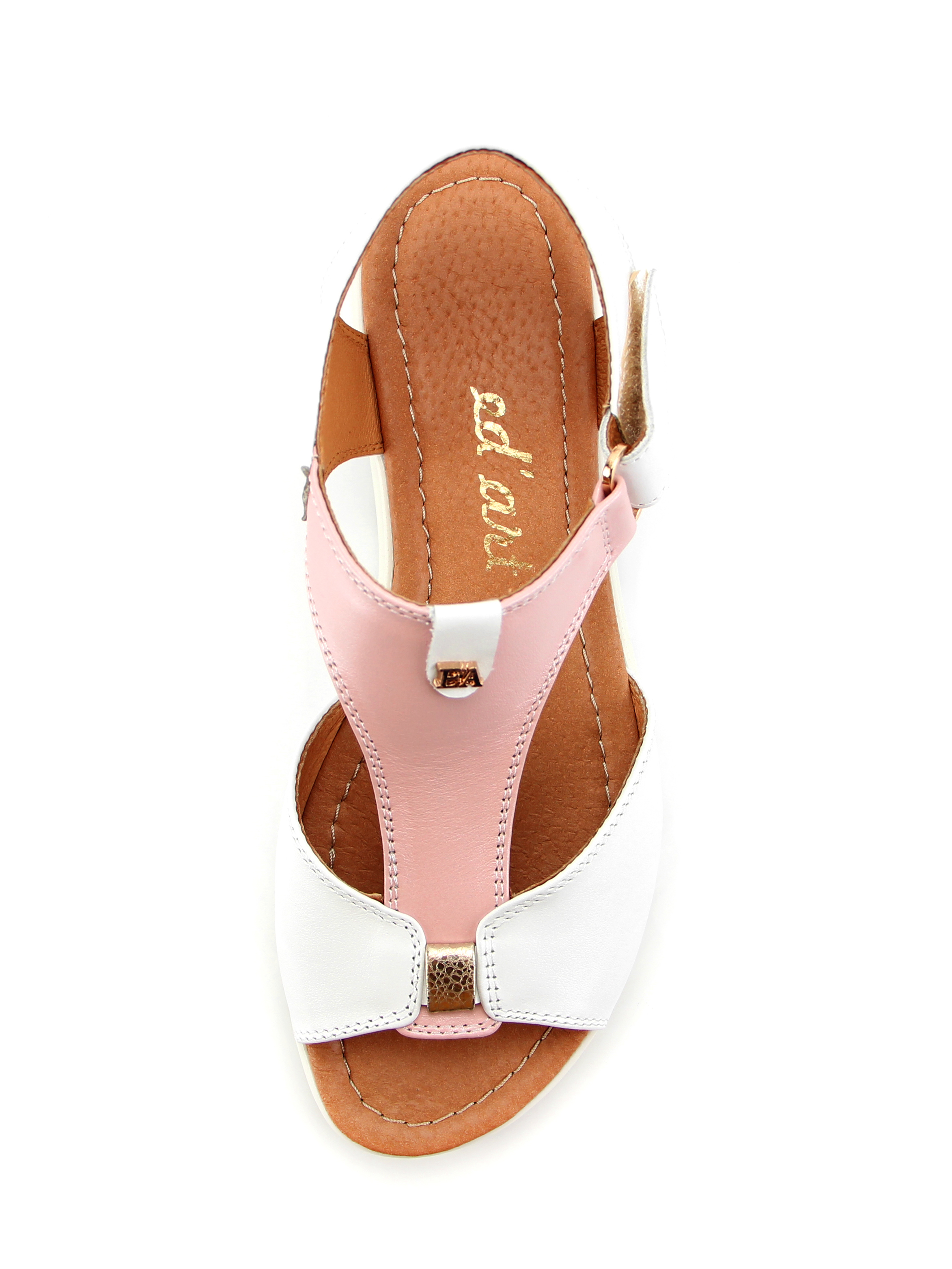 картинка Босоножки ED'ART 2001.115'w.white-pink R от интернет магазина