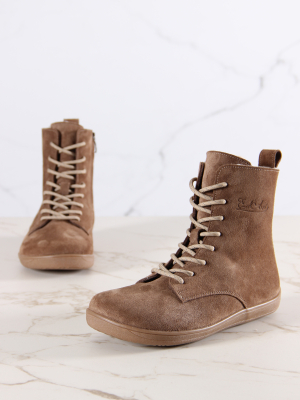 Босоногие ботинки  ED'ART 351.NATA'br.Серо-коричневая замша